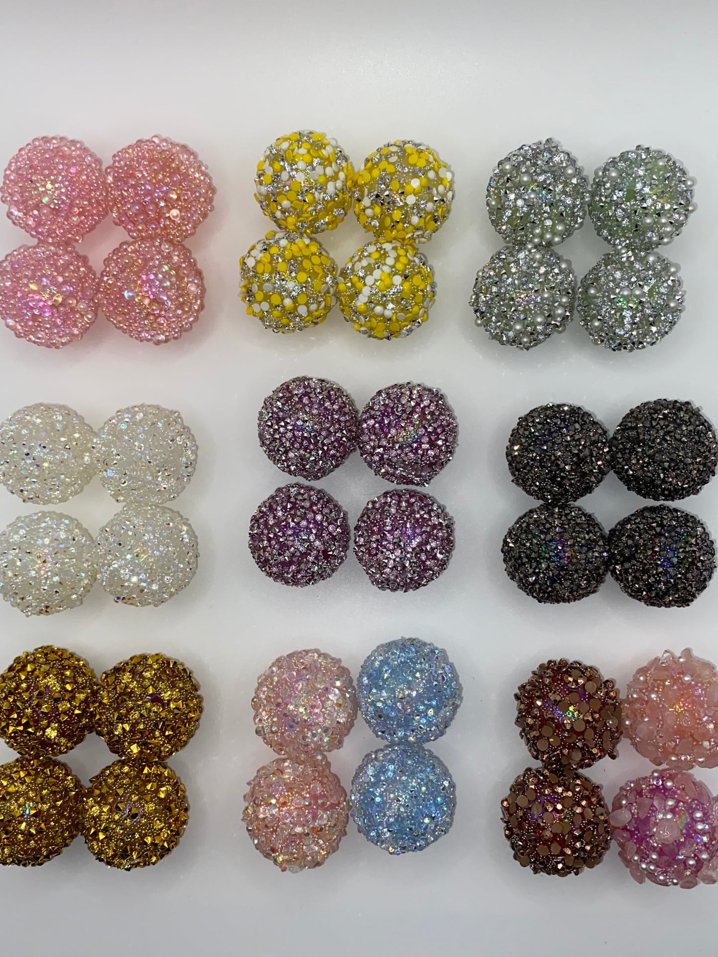 25mm Glitter Beads (1Pc)