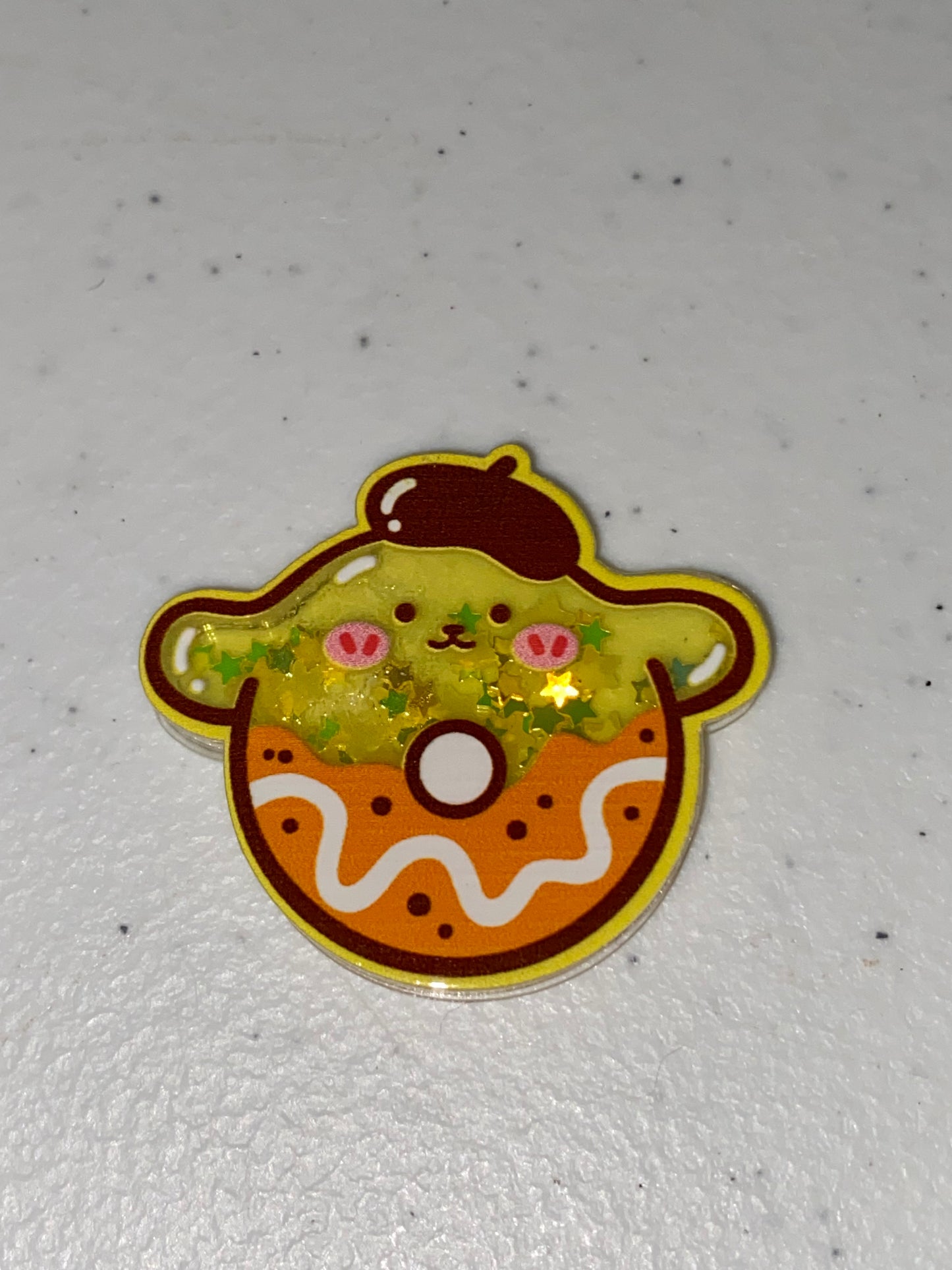 Two Sided Shaker Acrylic Charms- 1Pc
