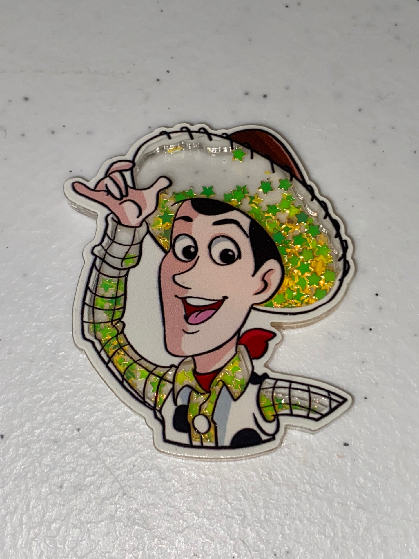 Two Sided Shaker Acrylic Charms- 1Pc