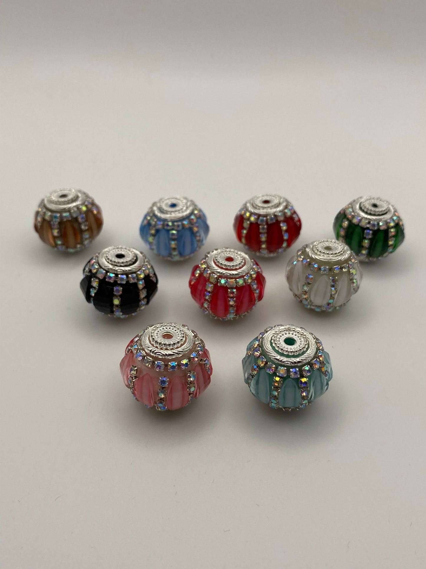 Fancy Rhinestone Beads W/Accents in Mixed Colors & Styles (1Pc)