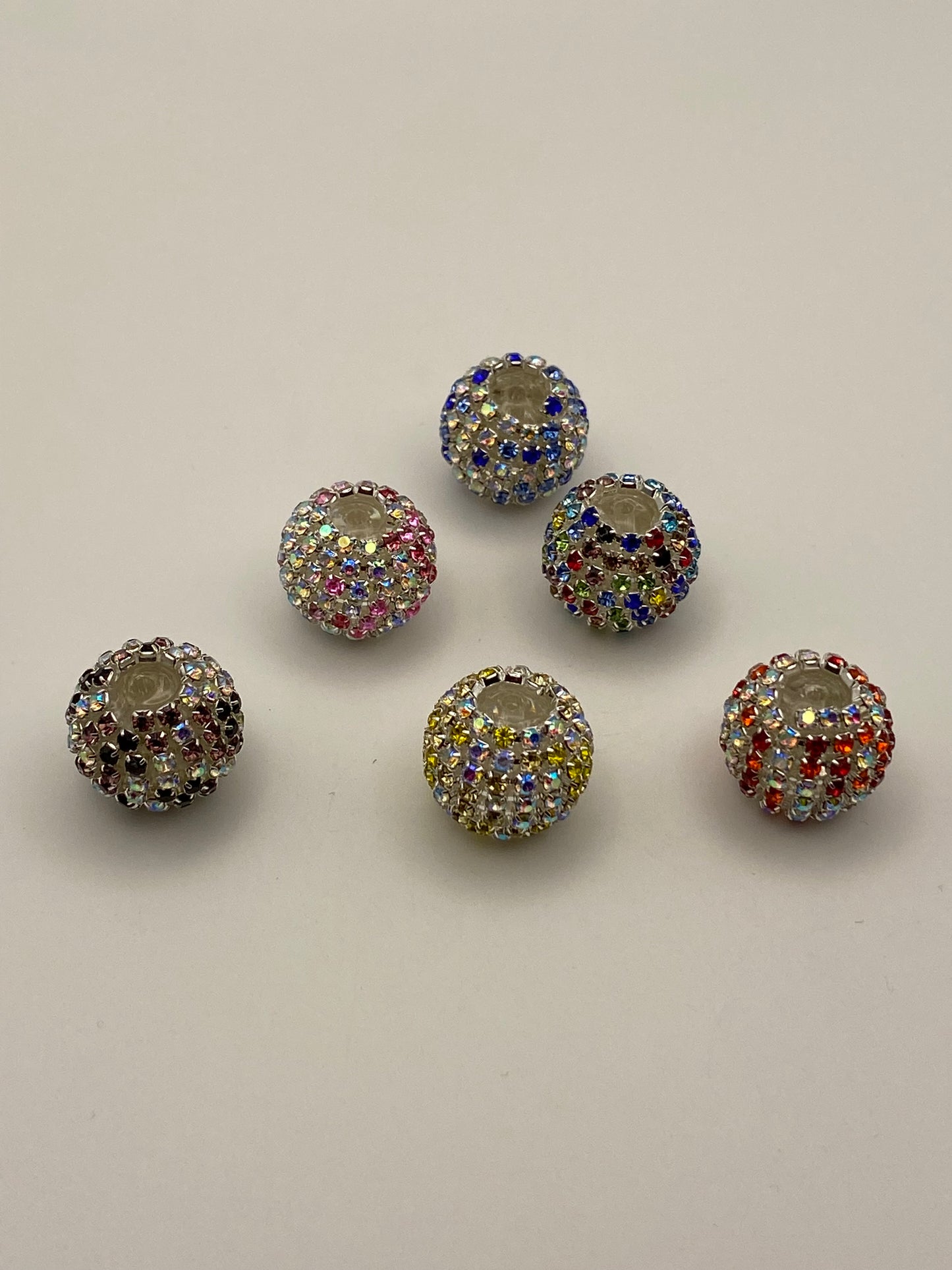 Fancy Rhinestone Beads W/Accents in Mixed Colors & Styles (1Pc)