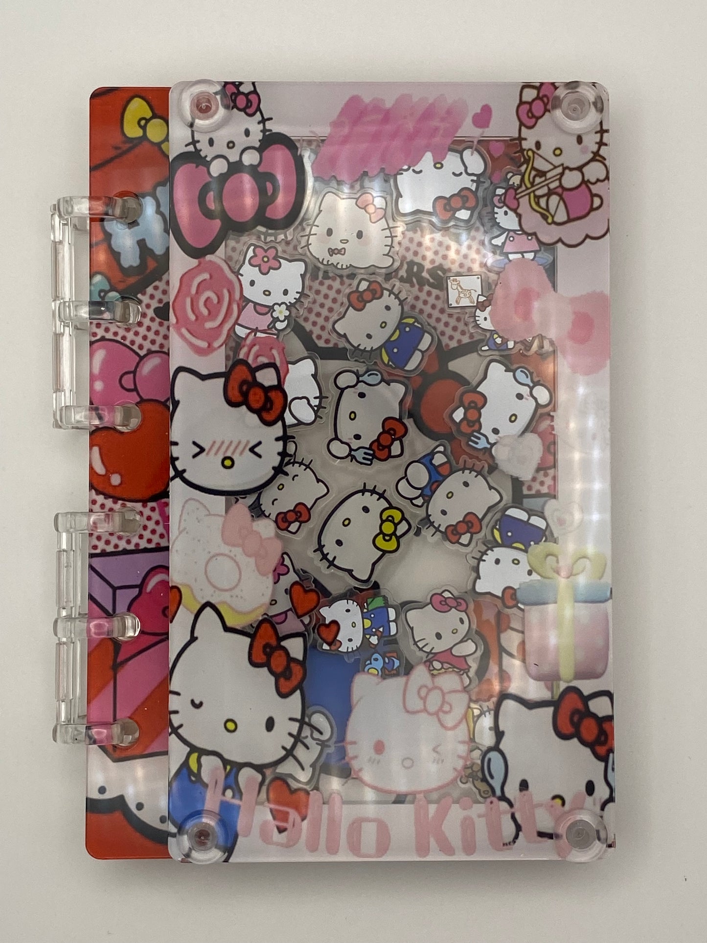 Acrylic Shaker Character Notebook W/Option For Matching Pen