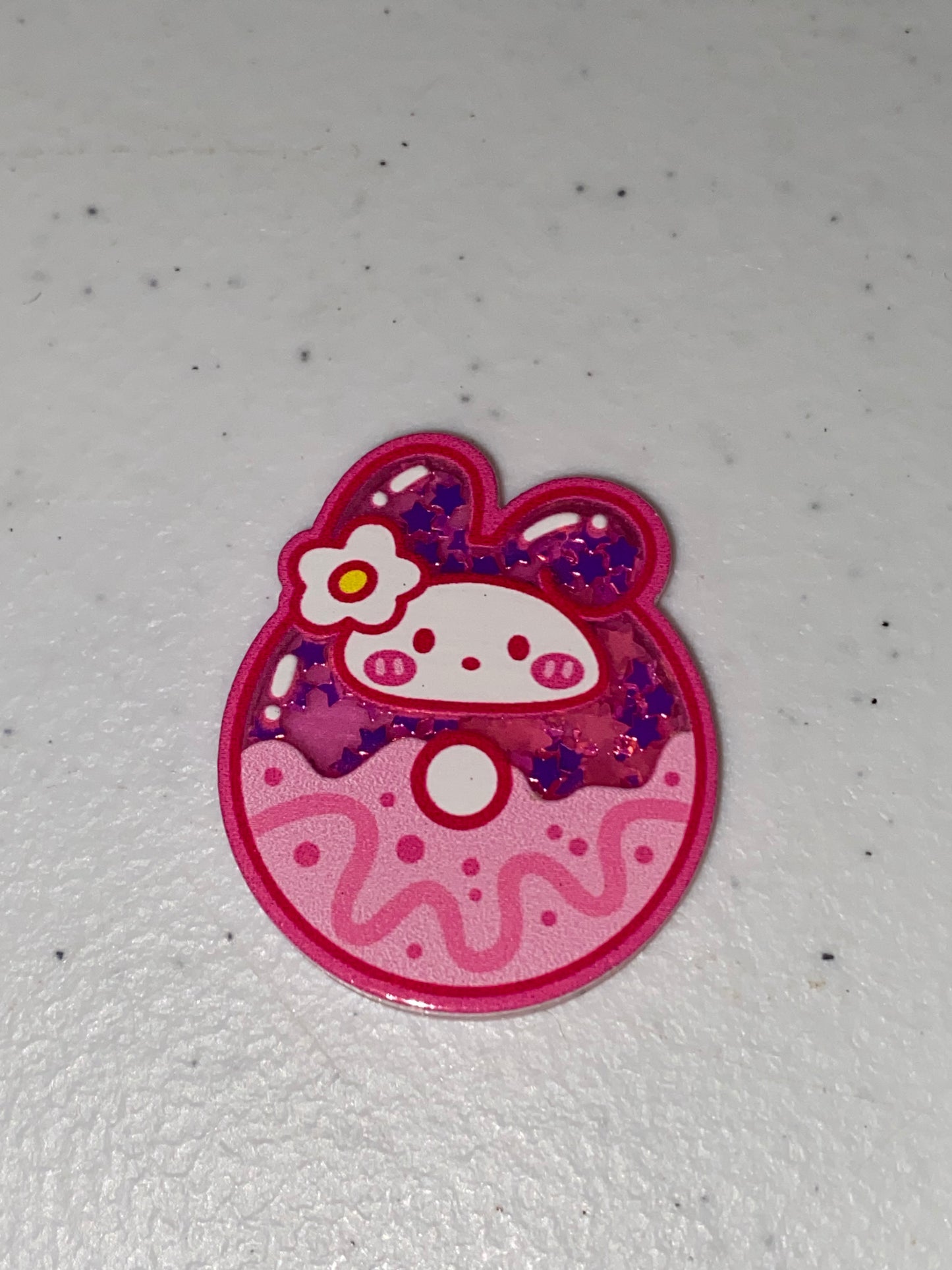 Two Sided Shaker Acrylic Charms- 1Pc