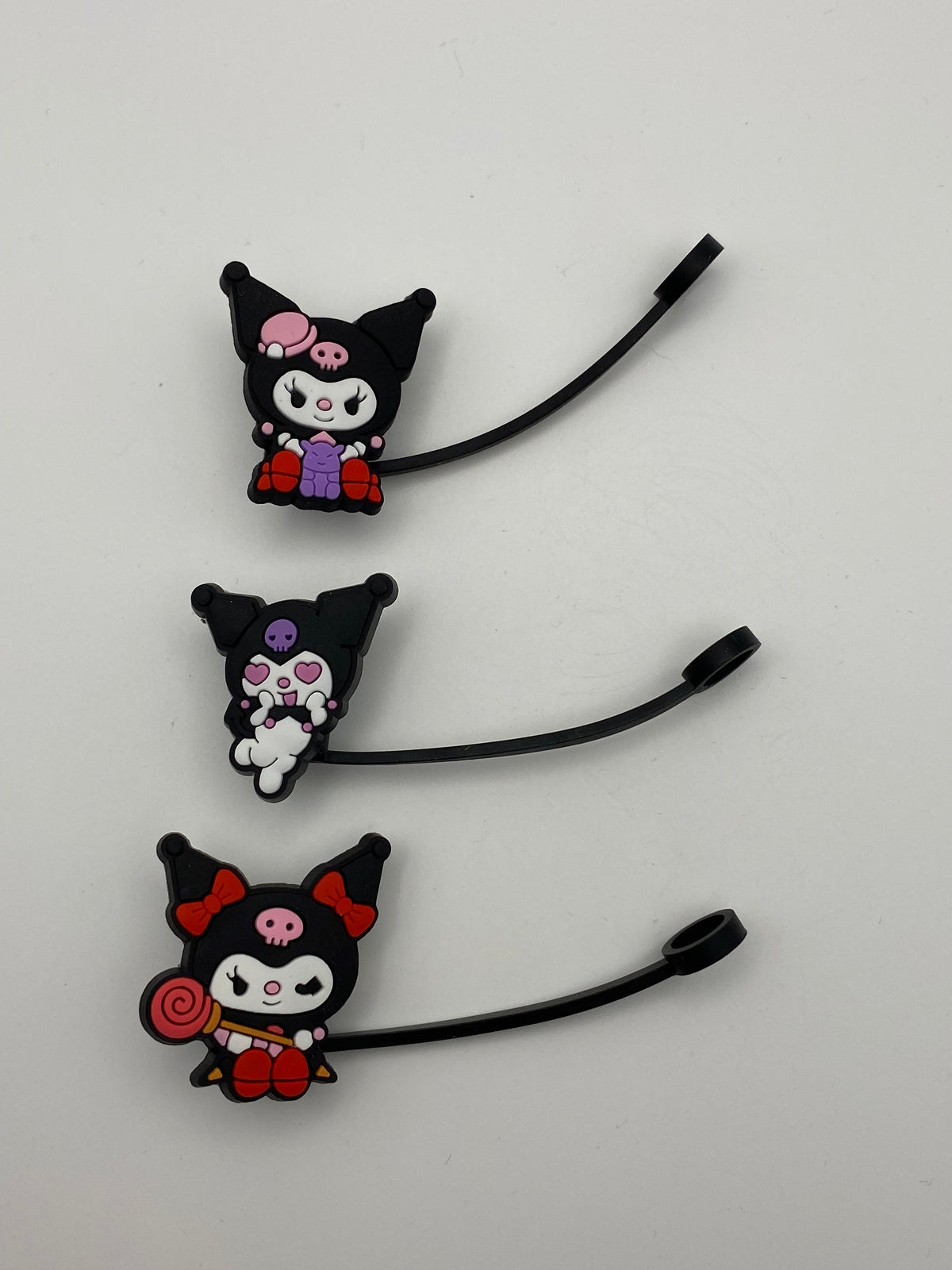 Mixed Silicone Straw Toppers Random- (1Pc)
