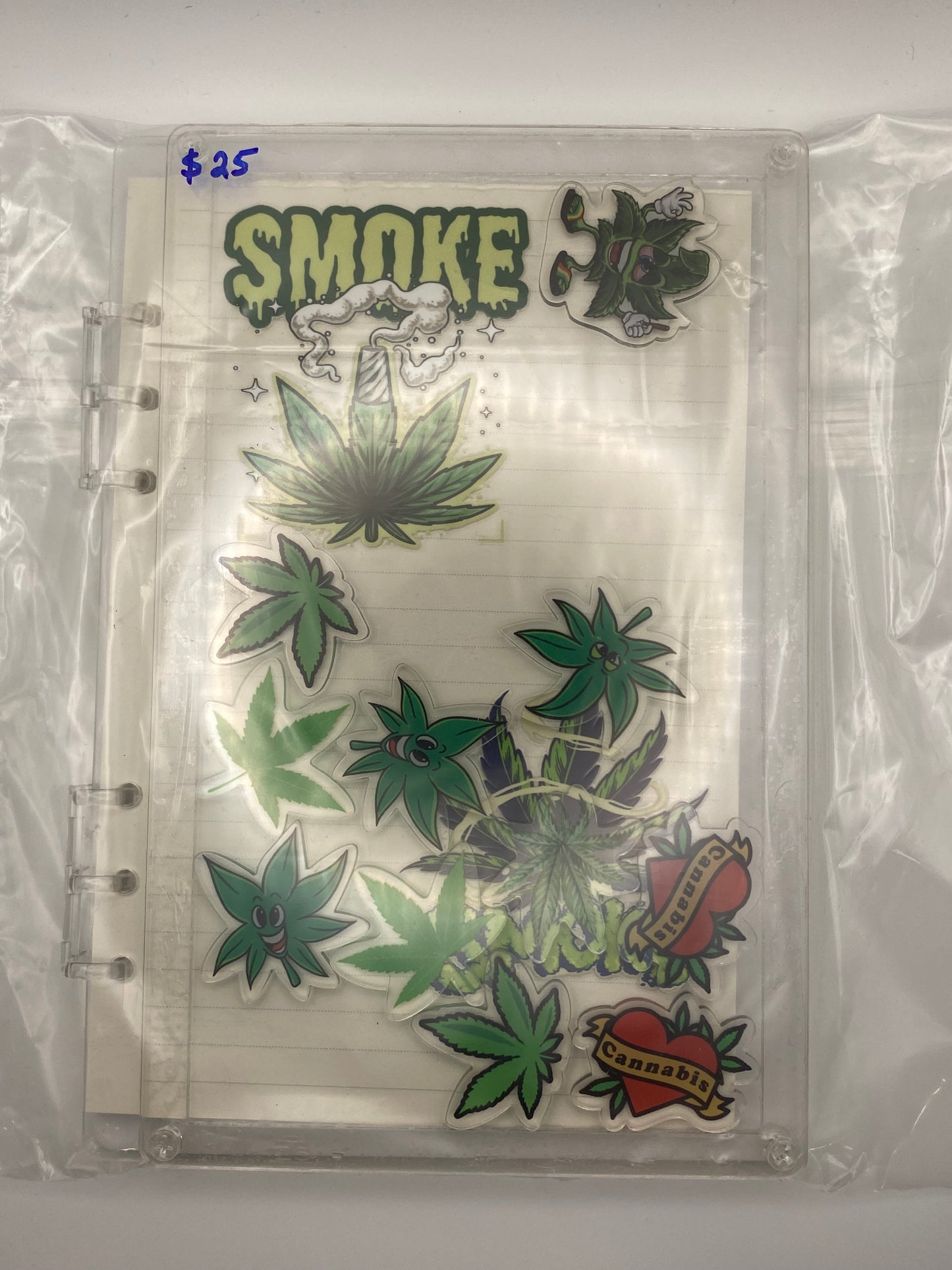 Acrylic Shaker Notebook Sets W/ Matching Pen