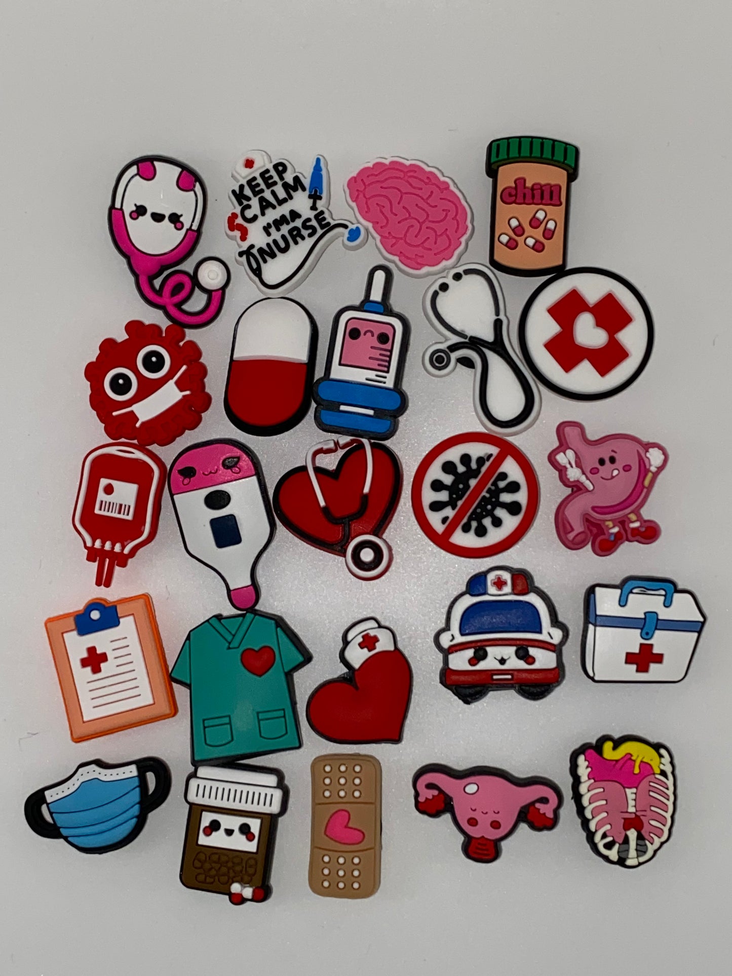 Shoe Charms In Various Themes- 5Pcs