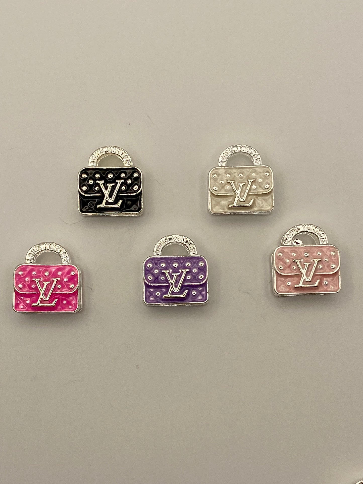 Inspired CC & VL Purse Style Beads-Metal (1Pc) Random Color