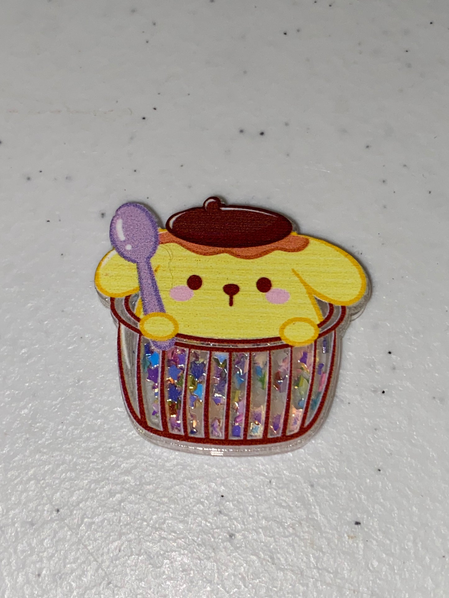 Two Sided Shaker Acrylic Charms- 1Pc