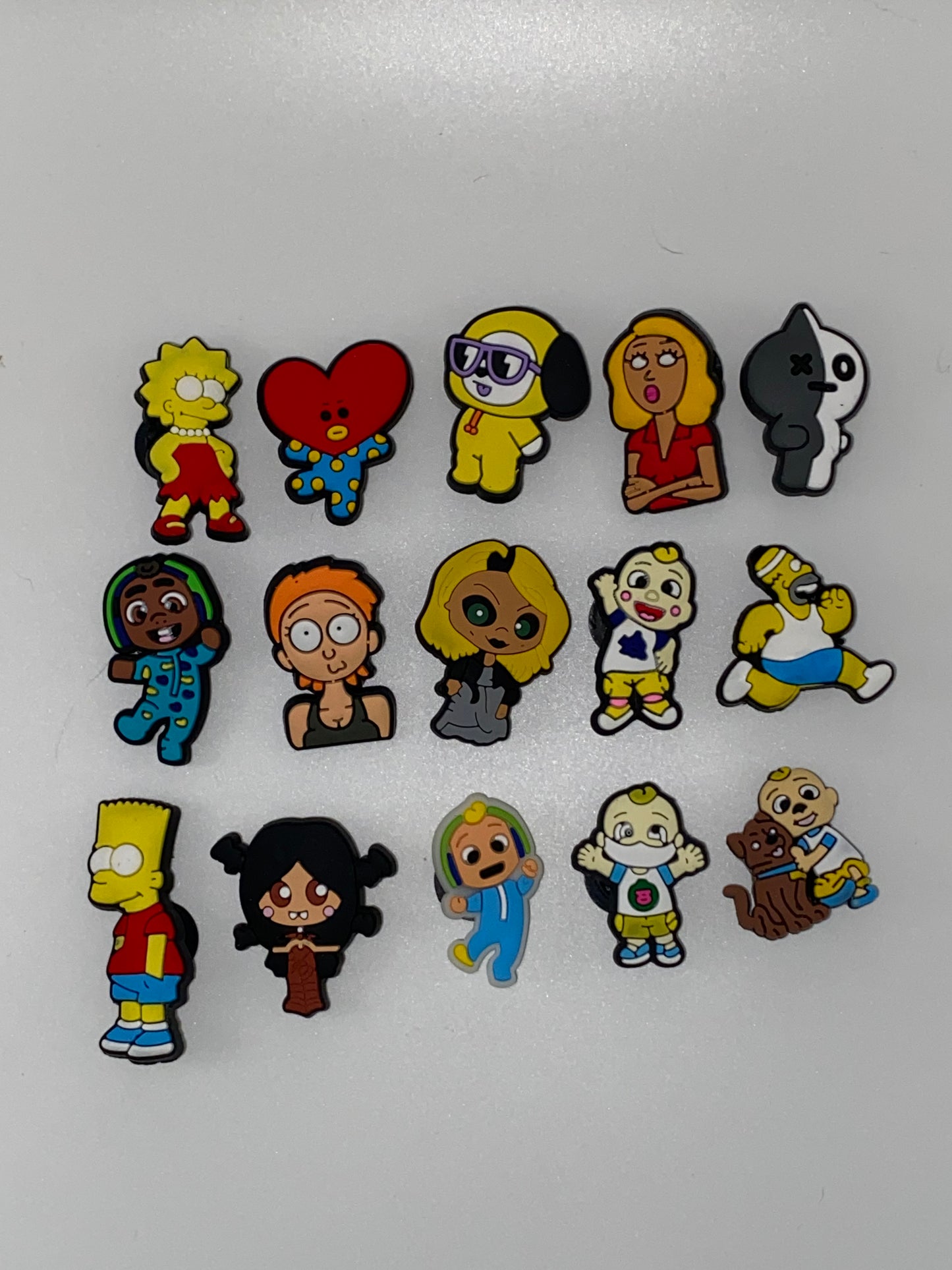 Shoe Charms In Various Themes- 5Pcs