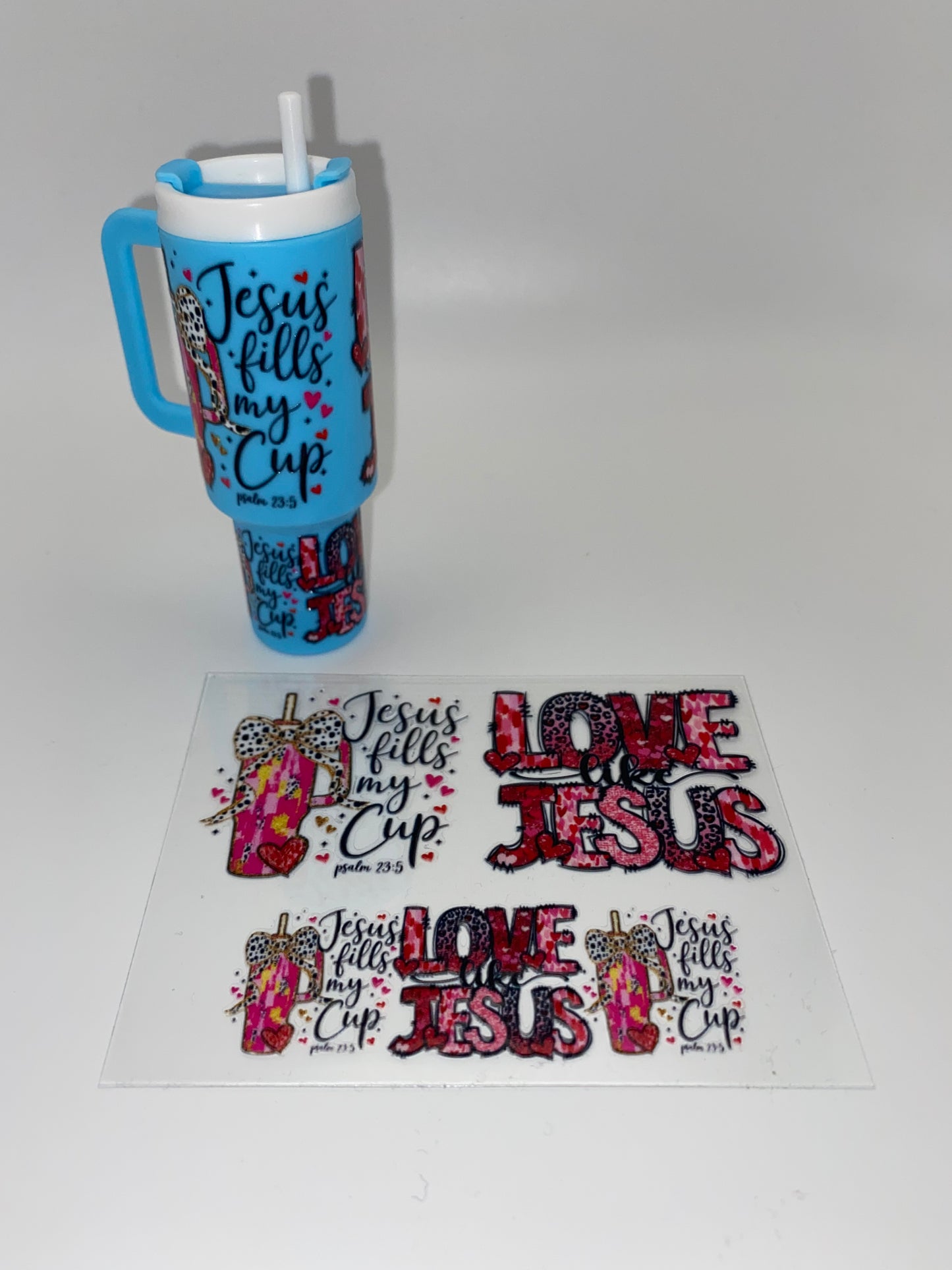 Mini Tumbler Cup Wraps UV DTF-(1Pc)
