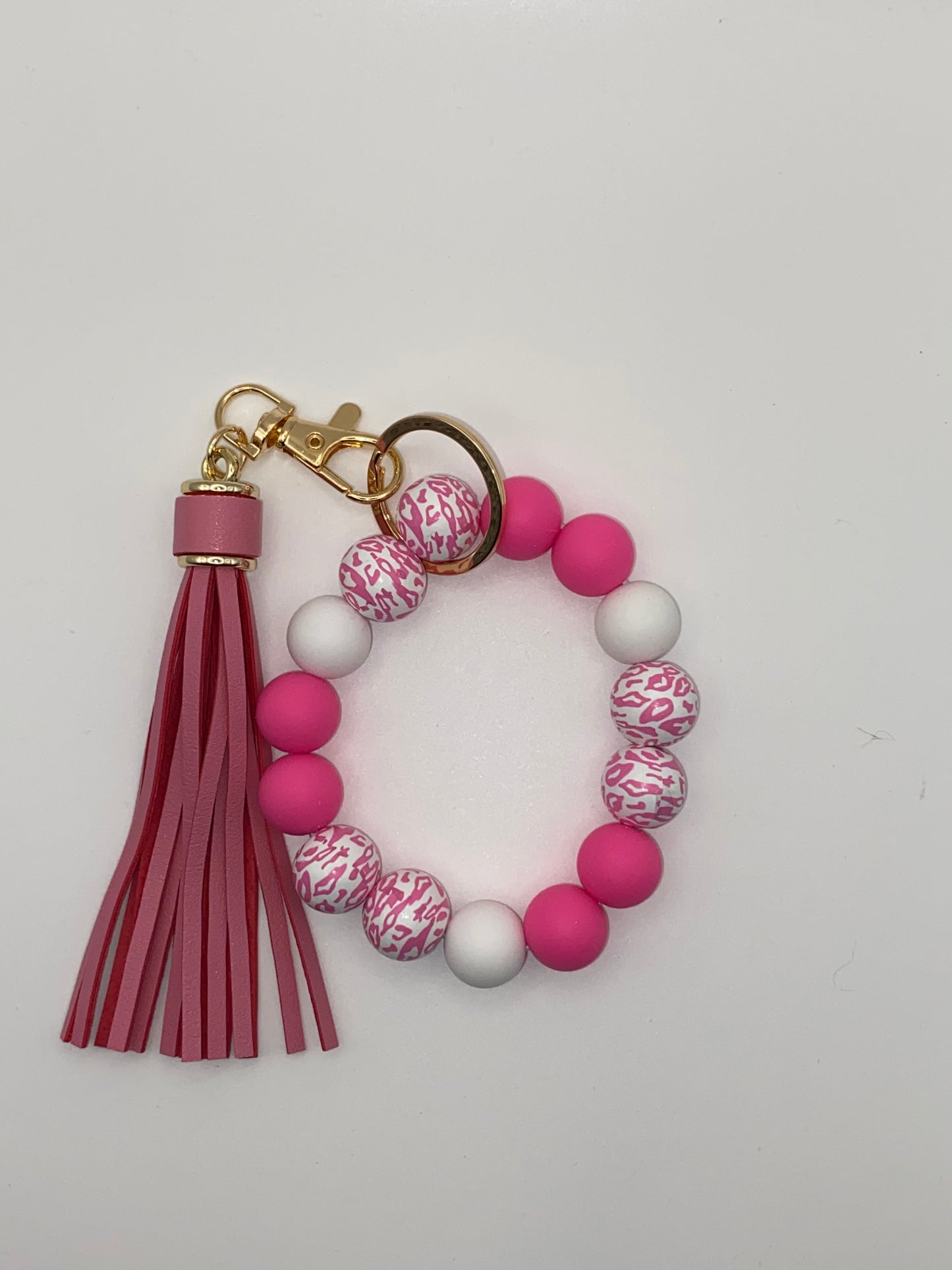 Pre-made Silicone Wristlet W/Tassel