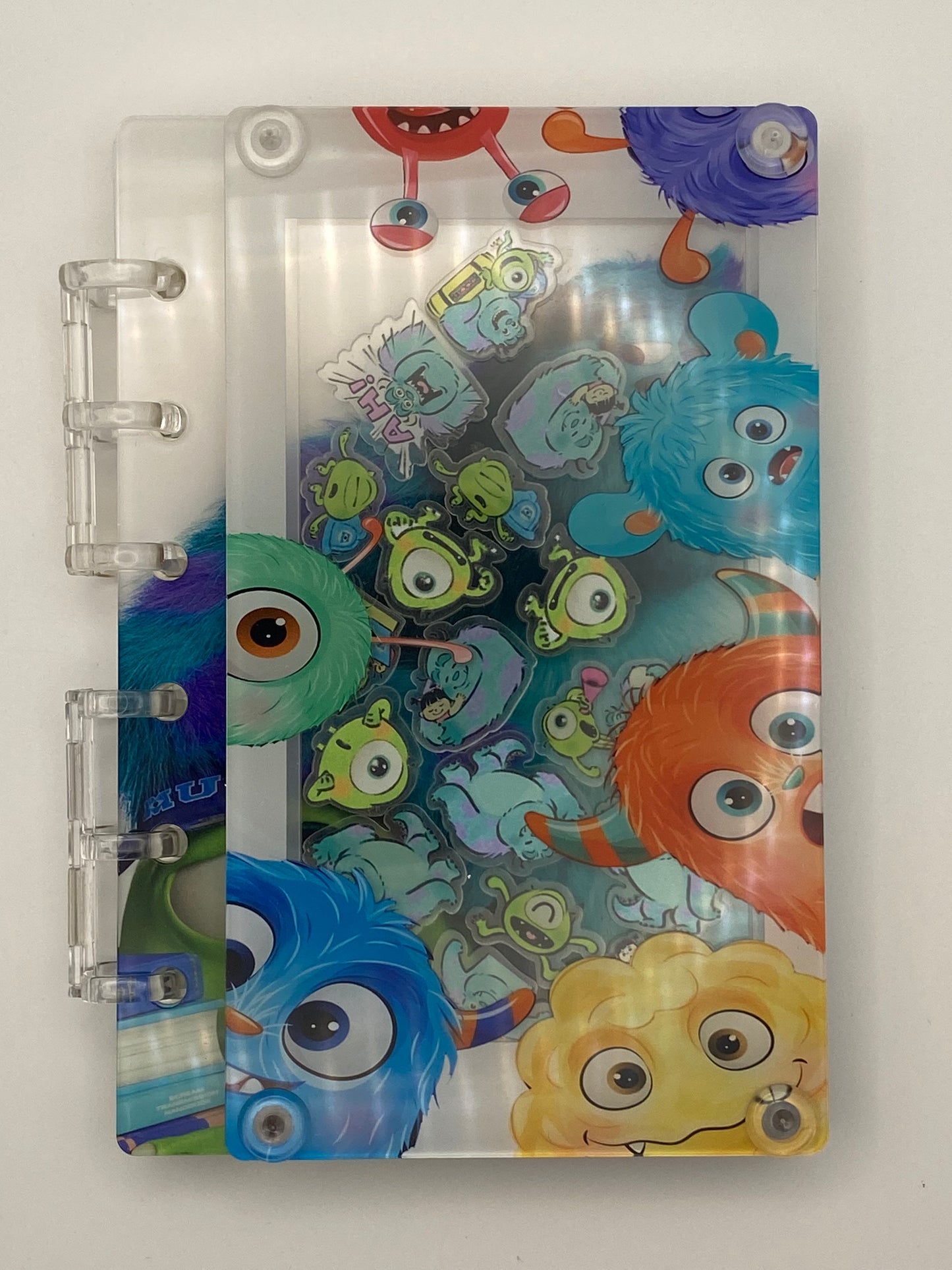 Acrylic Shaker Character Notebook W/Option For Matching Pen