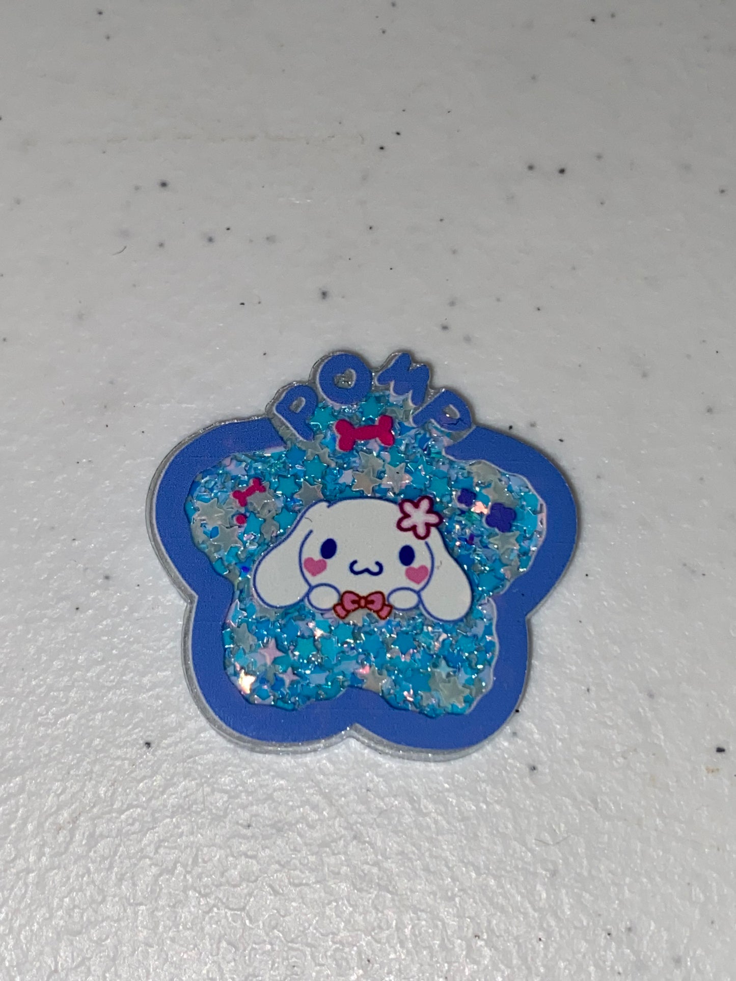 Two Sided Shaker Acrylic Charms- 1Pc