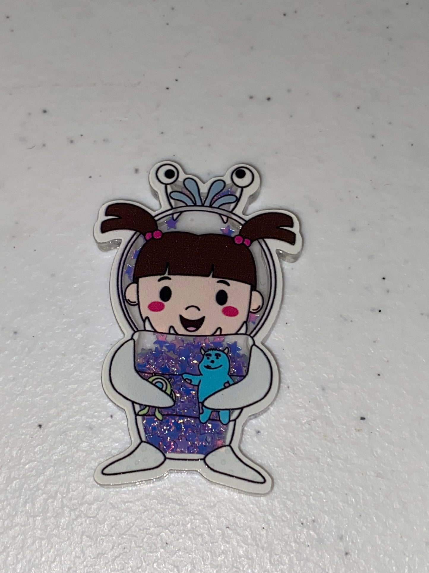 Two Sided Shaker Acrylic Charms- 1Pc