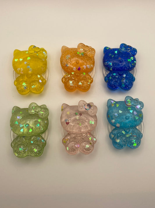 Kitty Glitter Phone Grip- (1Pc)