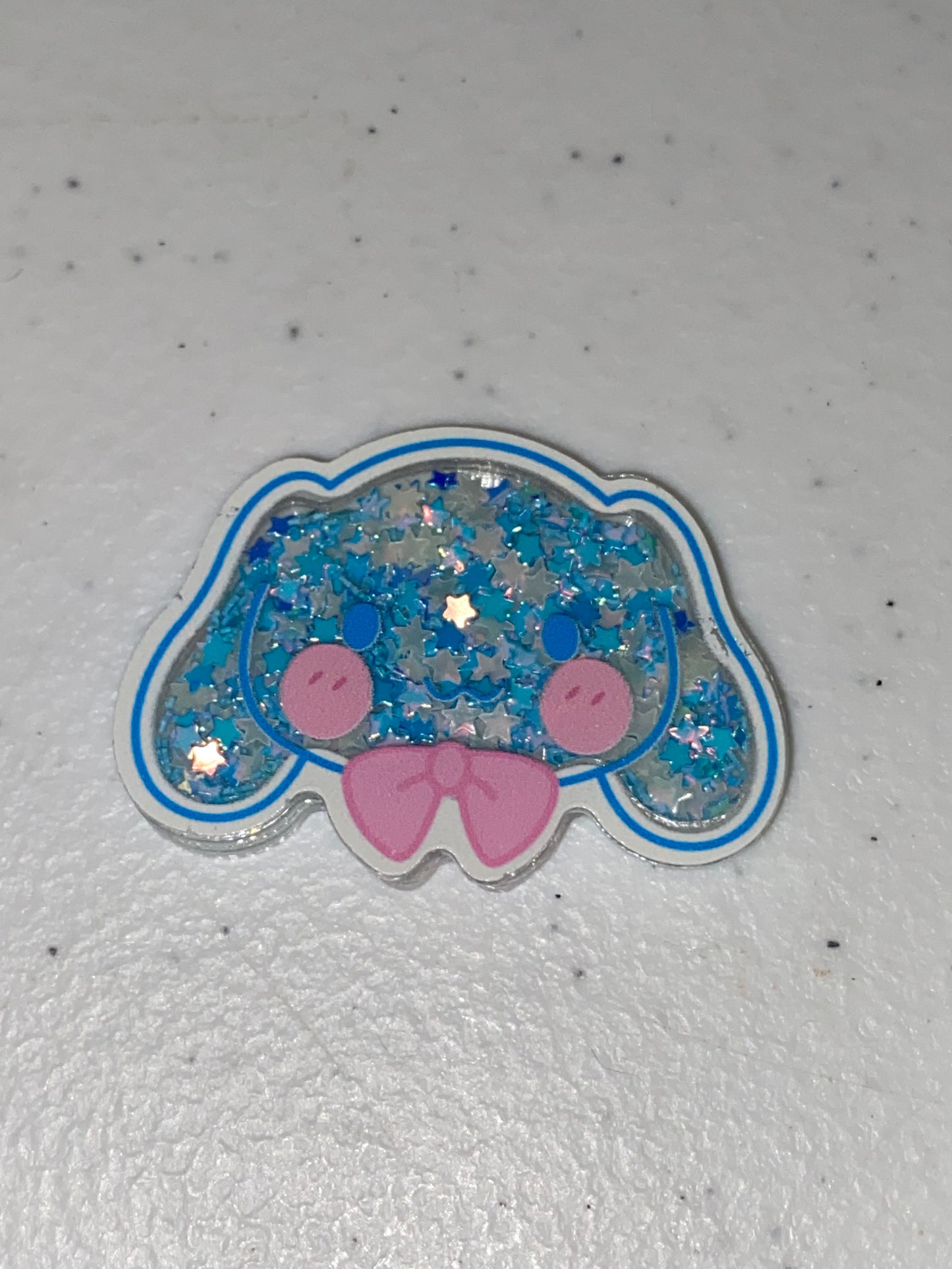 Two Sided Shaker Acrylic Charms- 1Pc