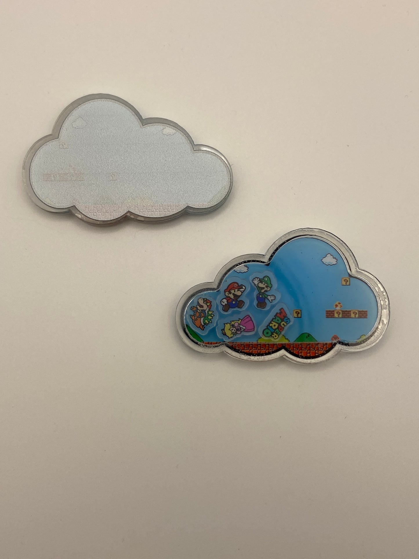 Two Sided Shaker Acrylic Charms- 1Pc