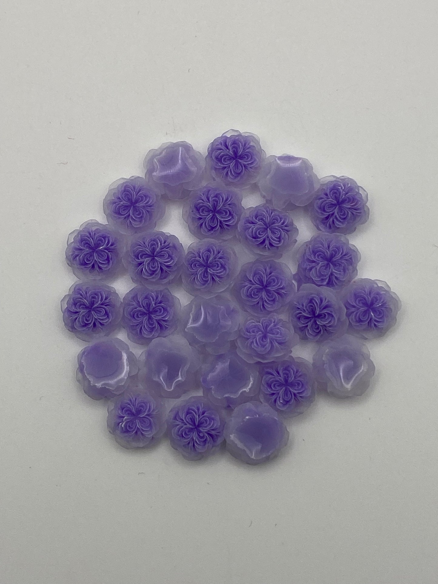 Acrylic Flower Nail Charms- In Various Styles