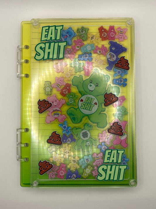Acrylic Shaker Character Notebook W/Option For Matching Pen