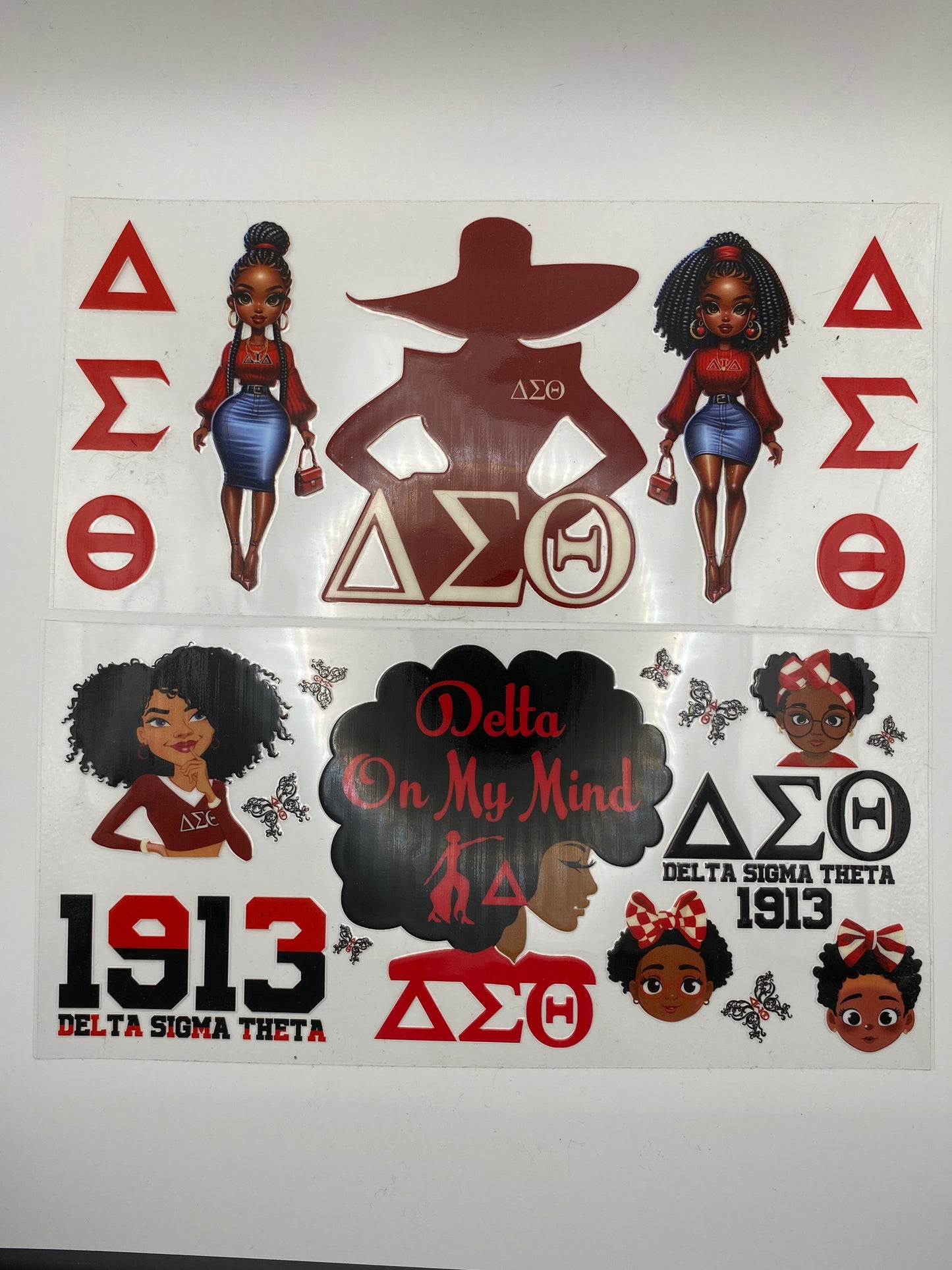 Sorority Sisters Unite- Pen & 16oz Cup Wraps UV DTF