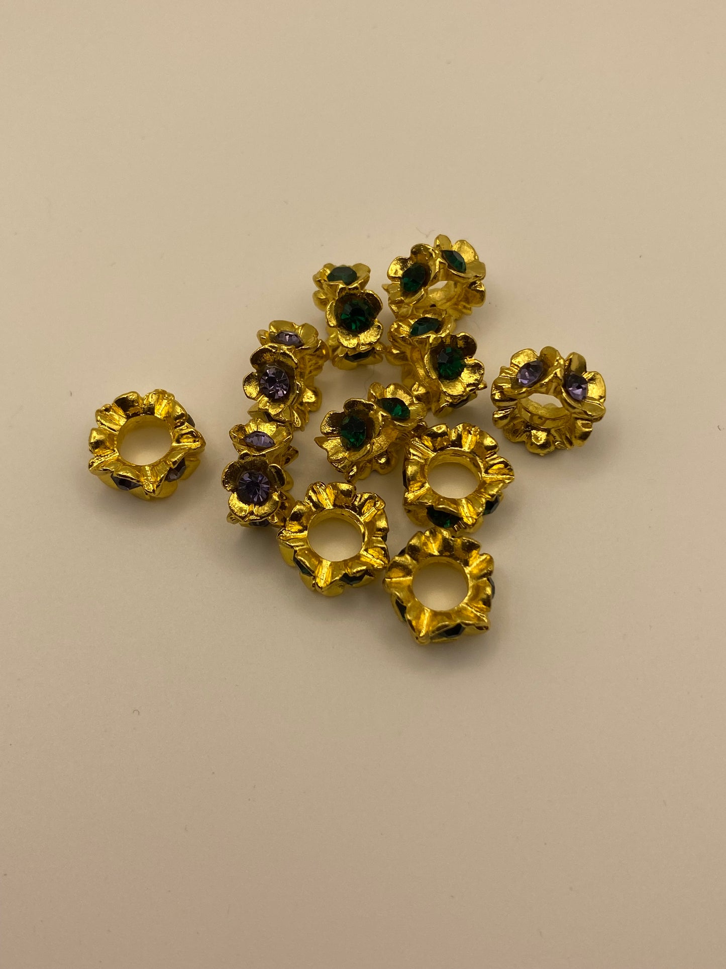 Metal Rhinestone Crowns And Spacers