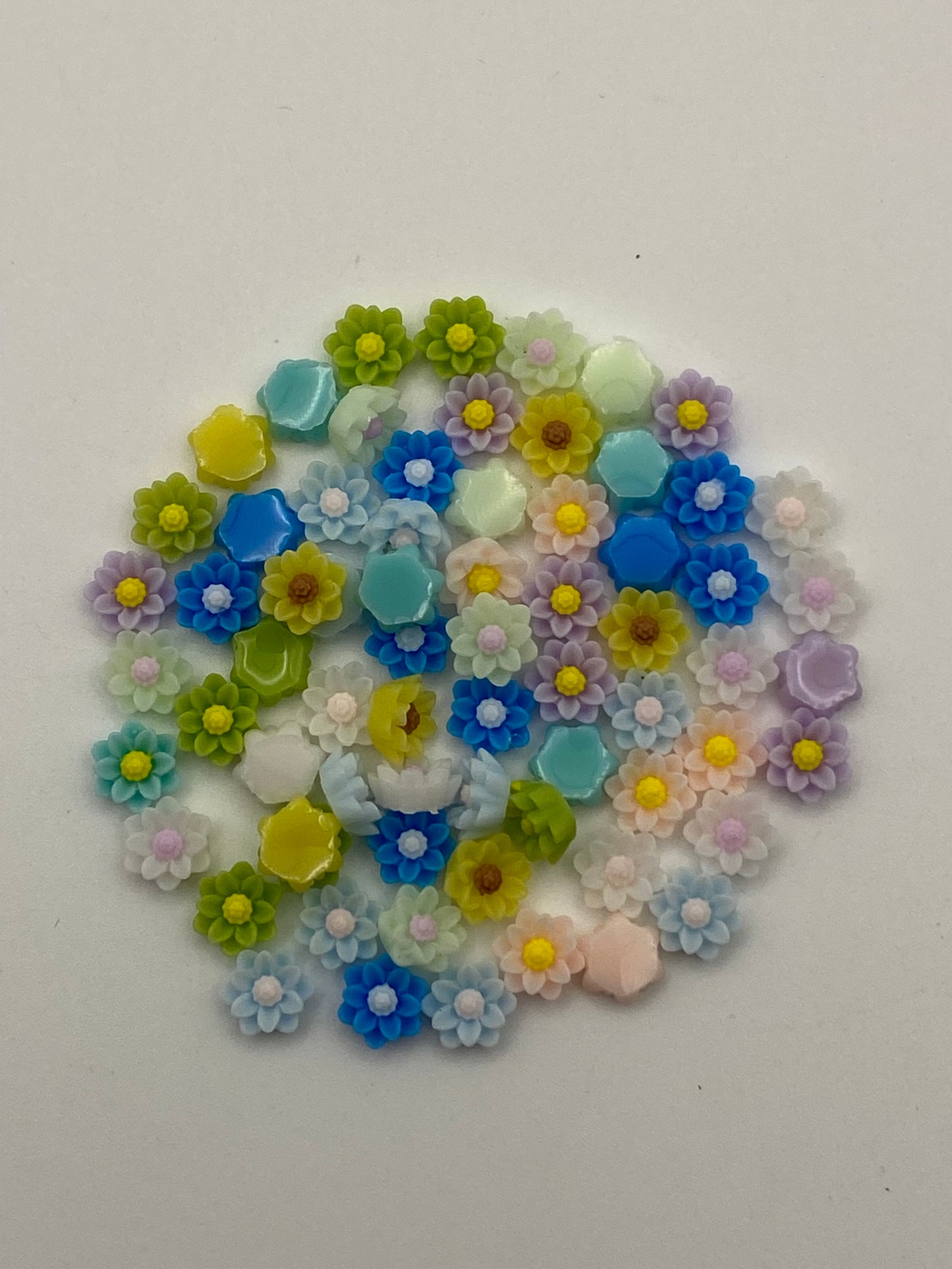 Acrylic Flower Nail Charms- In Various Styles