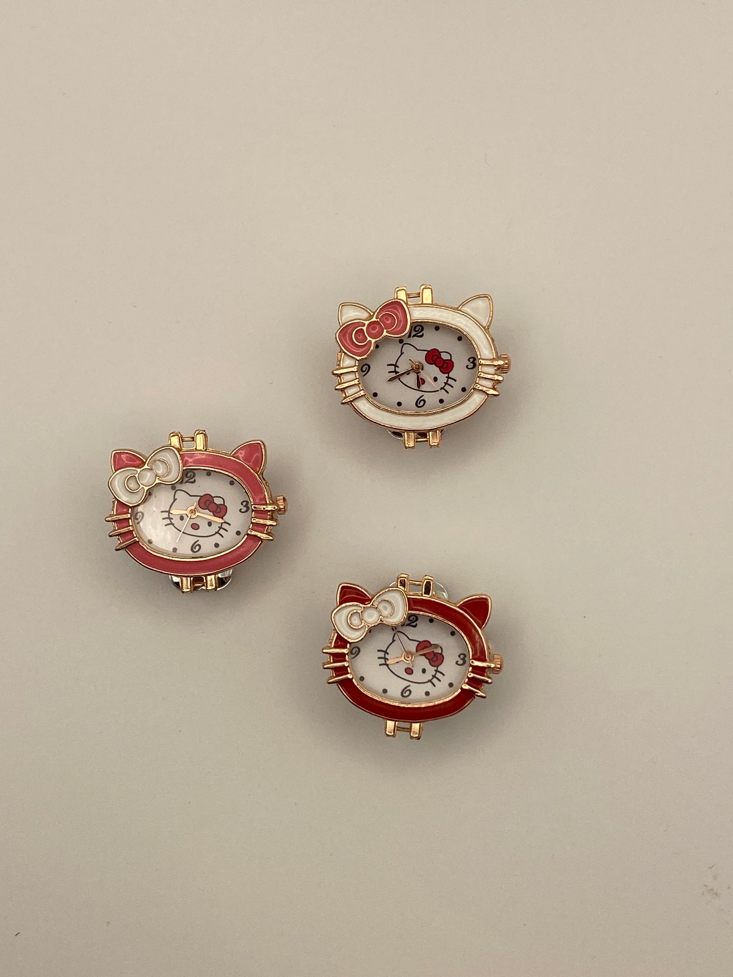 Kitty Face Watch Beads- Real Working Watch- 1Pc