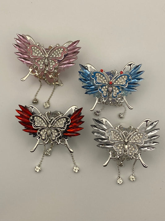 Fancy Beads- Jewel Butterflies W/Dangles (1Pc)