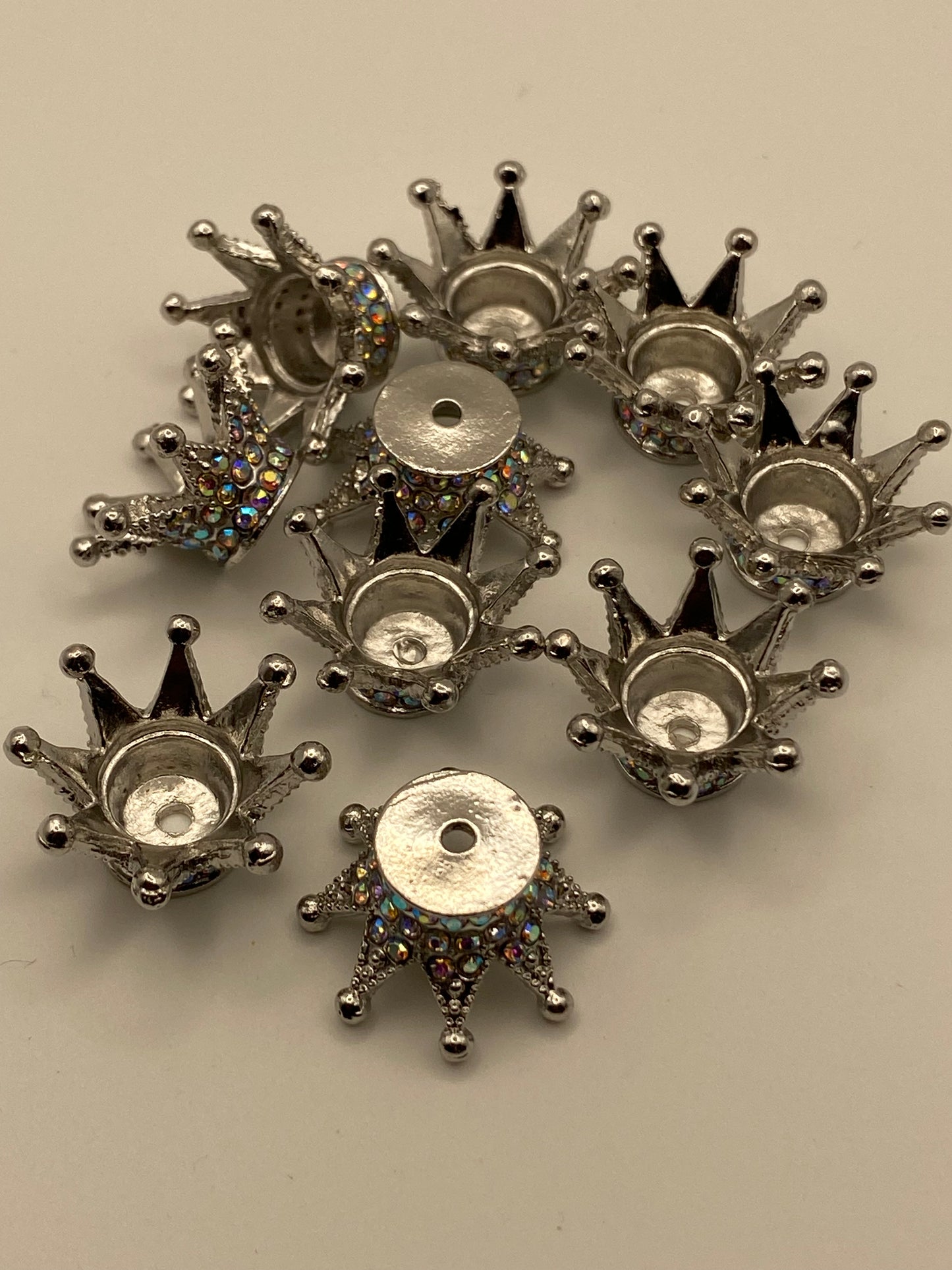 Metal Rhinestone Crowns And Spacers