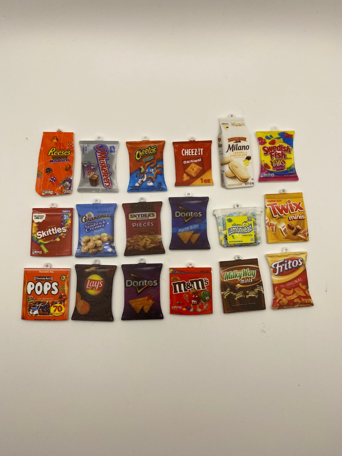 Acrylic Snack Pendant Charms (1Pc)
