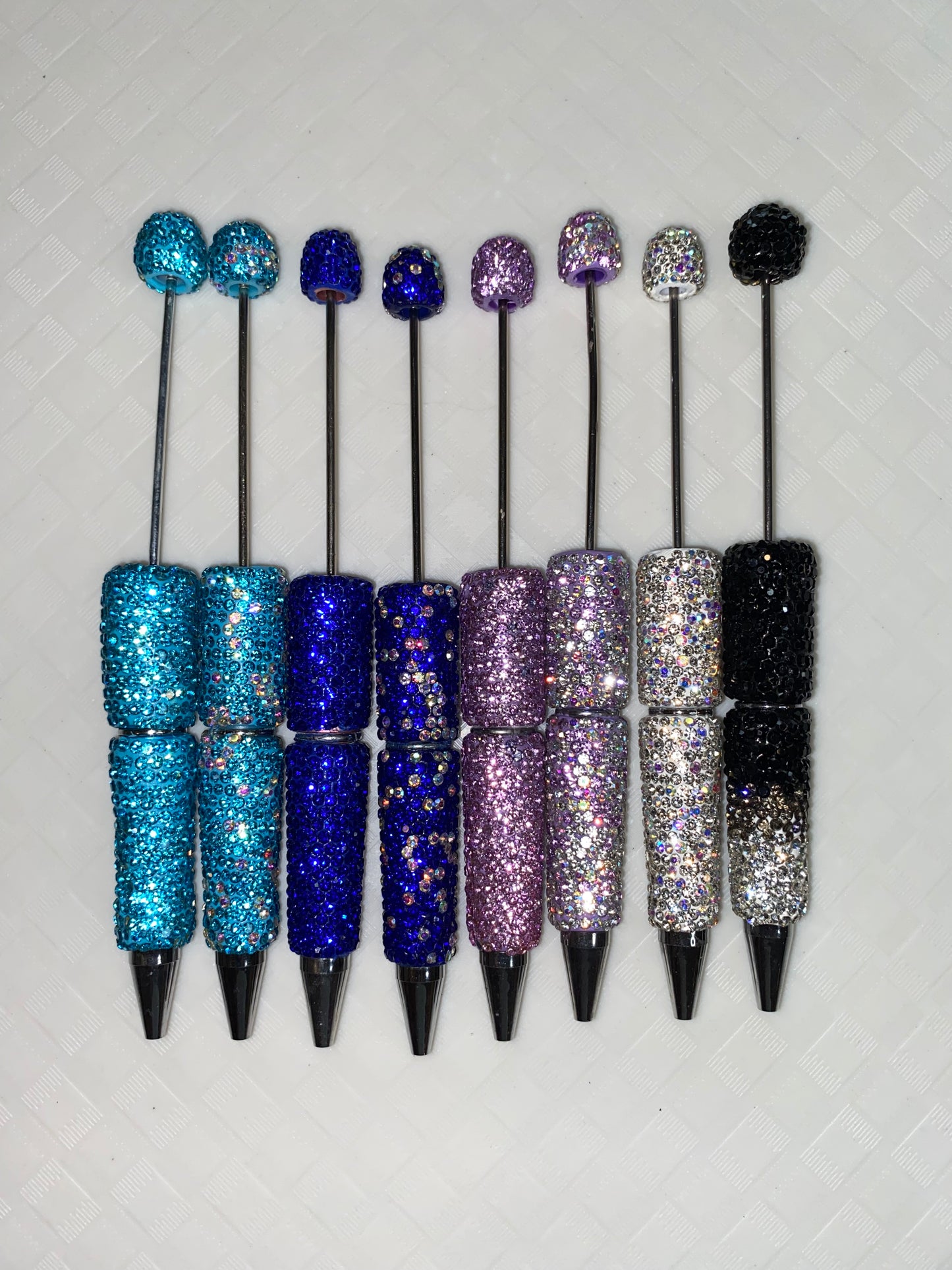 Blinged Out Plastic Beadable Pens In Different Colors And Styles