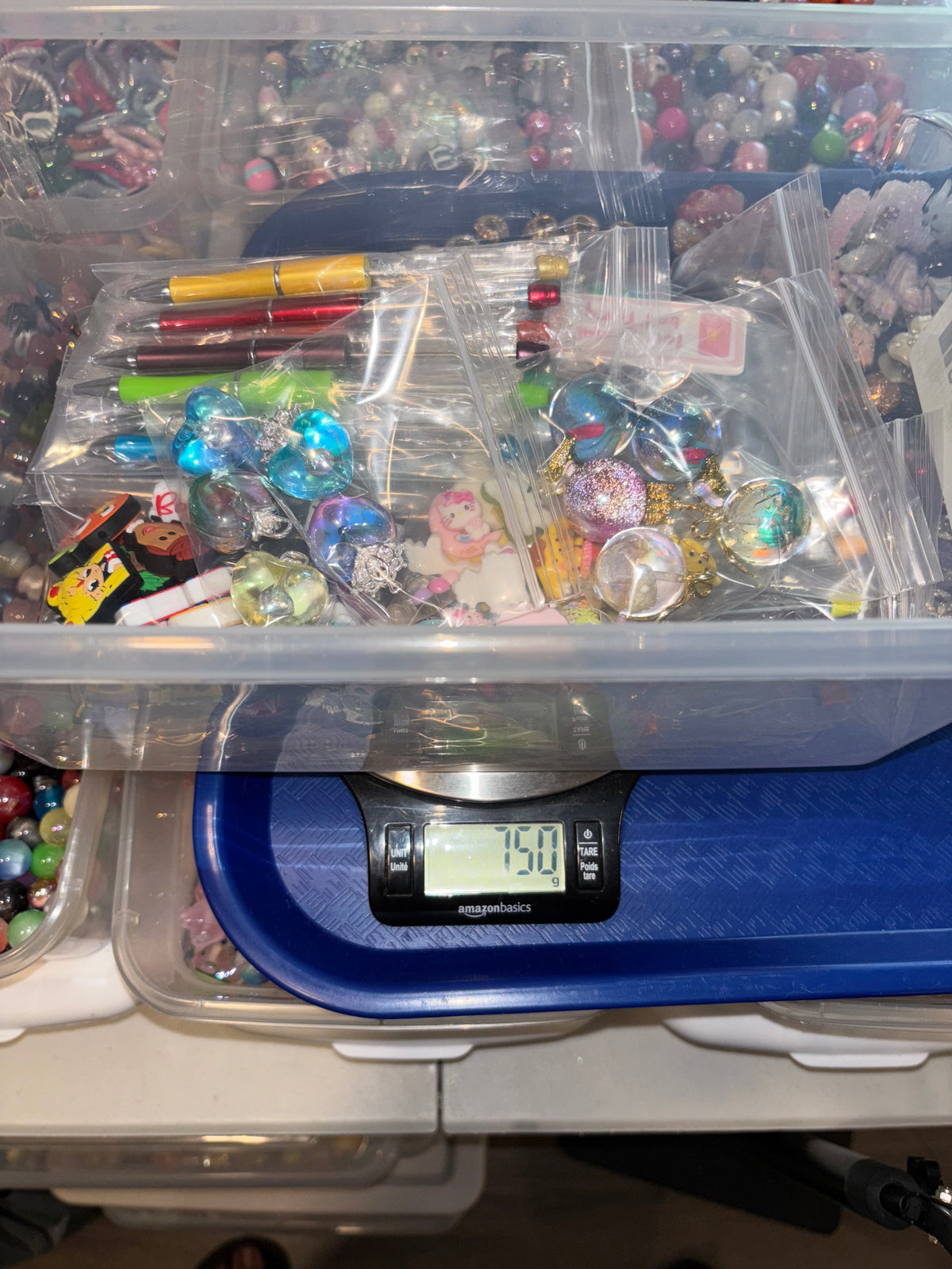 *0 Grab Bucket- Pens, Focals, Beadable Items, Acrylics, & Bead Mix Bags, Charms & More!!