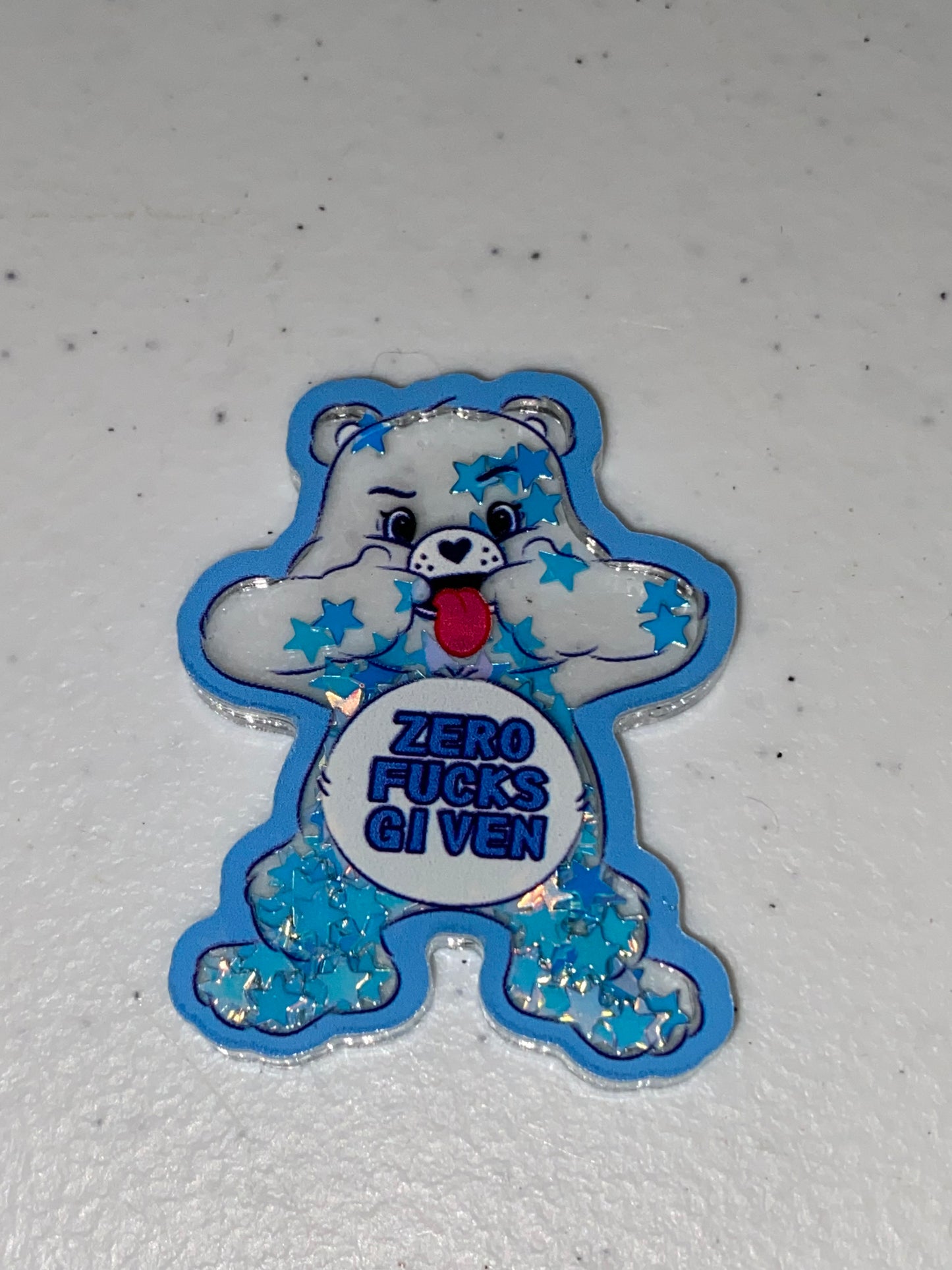 Two Sided Shaker Acrylic Charms- 1Pc