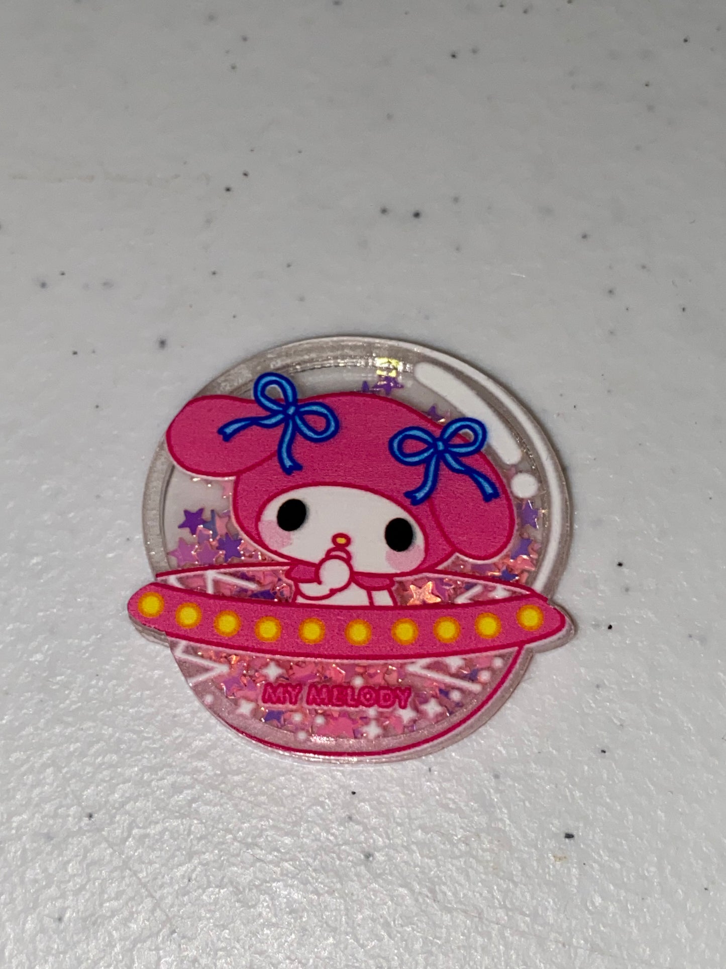 Two Sided Shaker Acrylic Charms- 1Pc