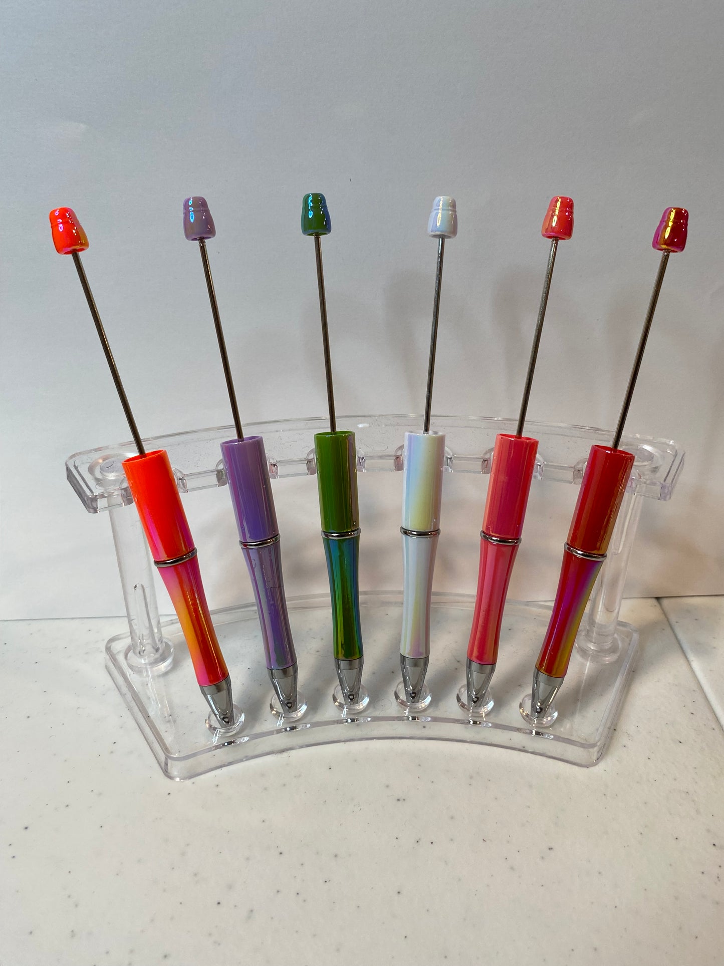 Plastic Beadable Pens In Different Styles And Colors