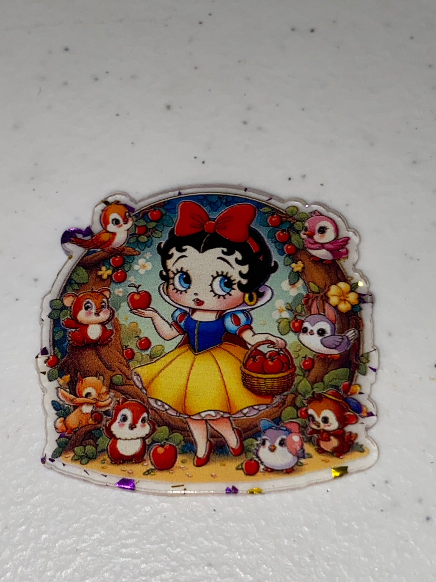 One Sided Character Glitter Acrylics- 1Pc