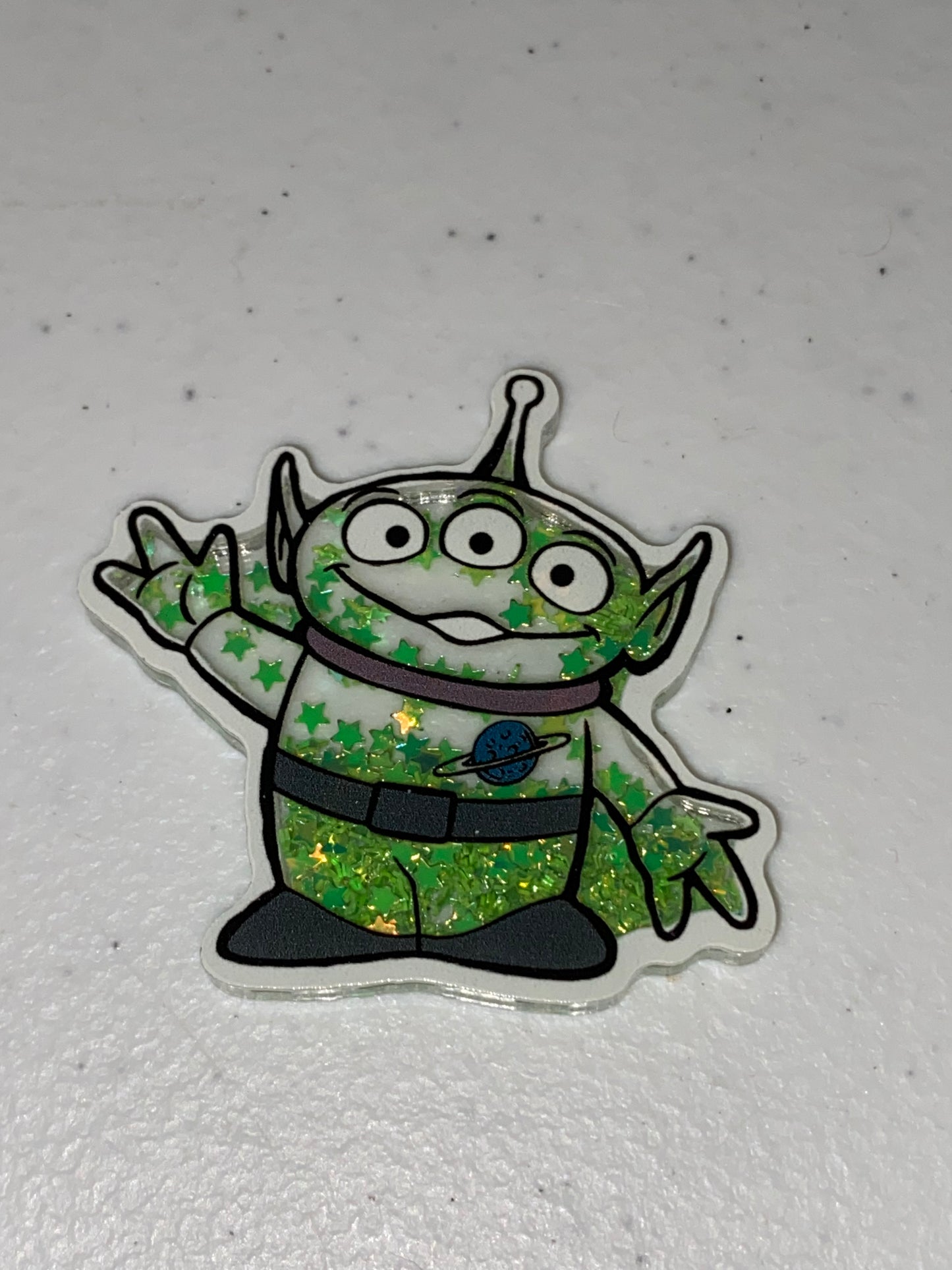 Two Sided Shaker Acrylic Charms- 1Pc