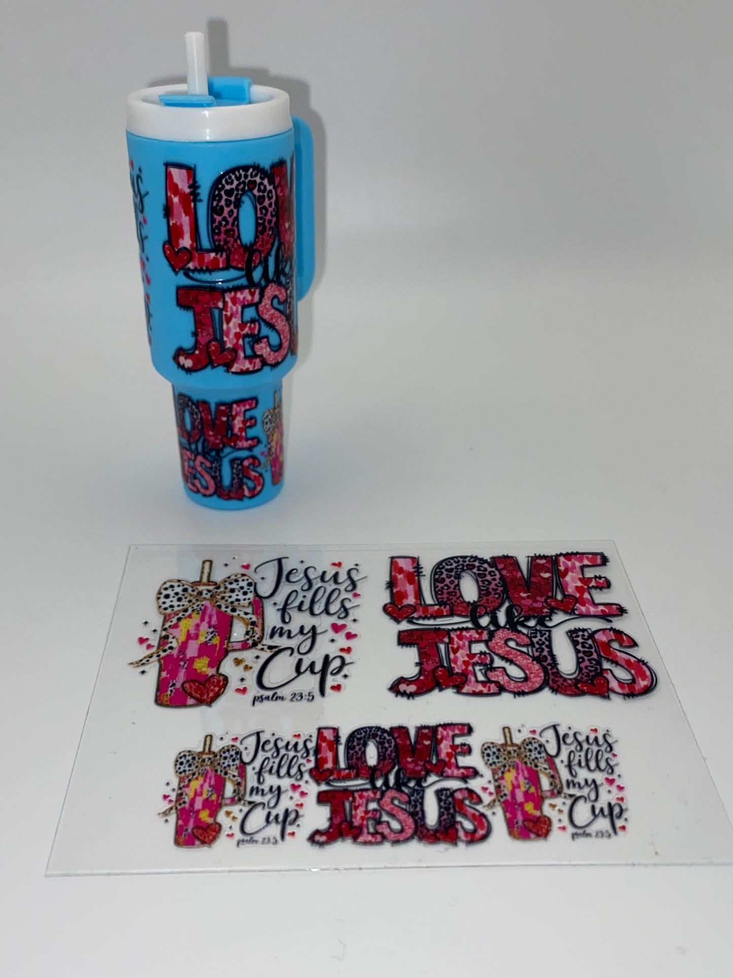 Mini Tumbler Cup Wraps UV DTF-(1Pc)