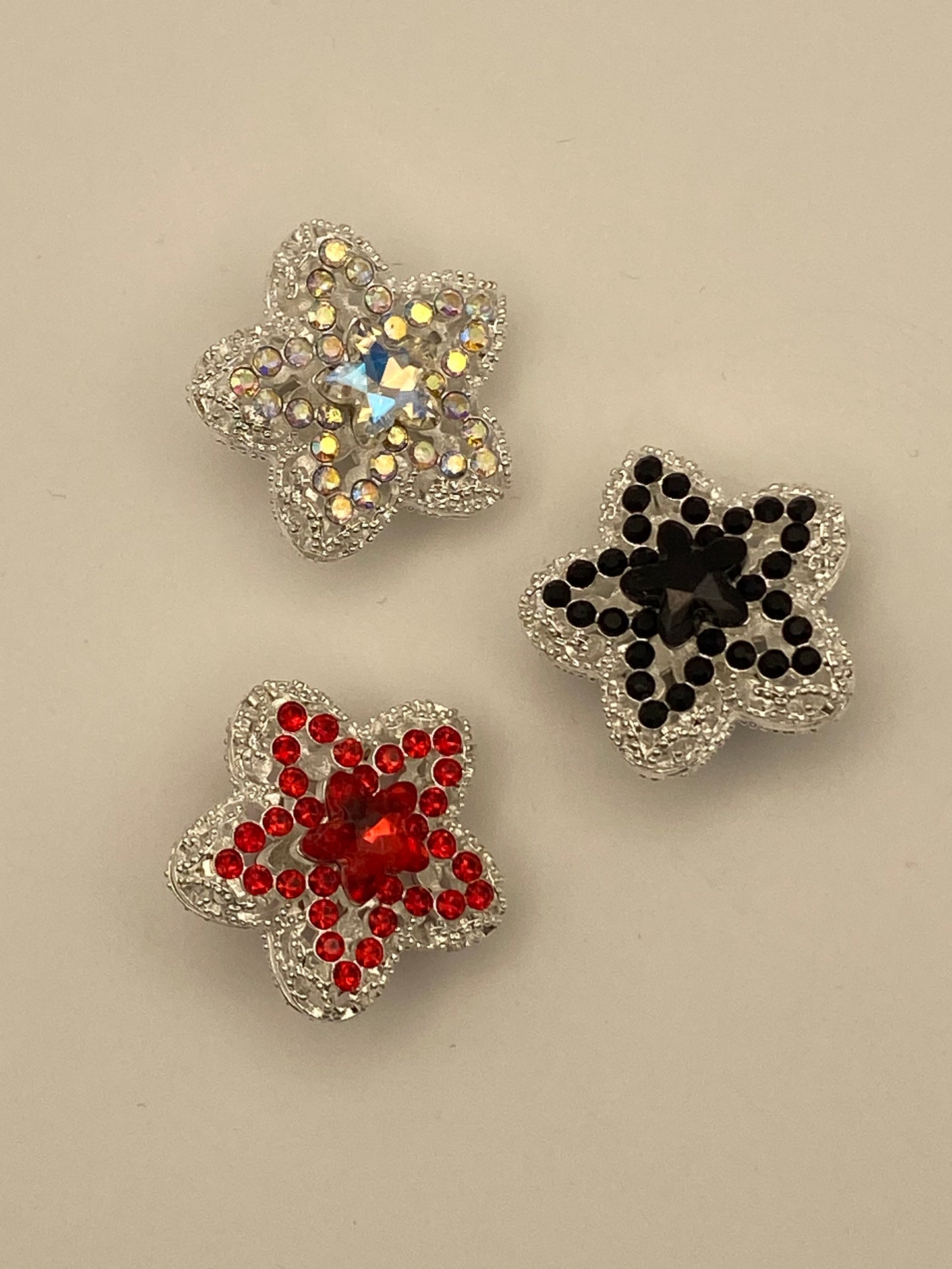 Fancy Beads W/Rhinestones & Flowers (1Pc)