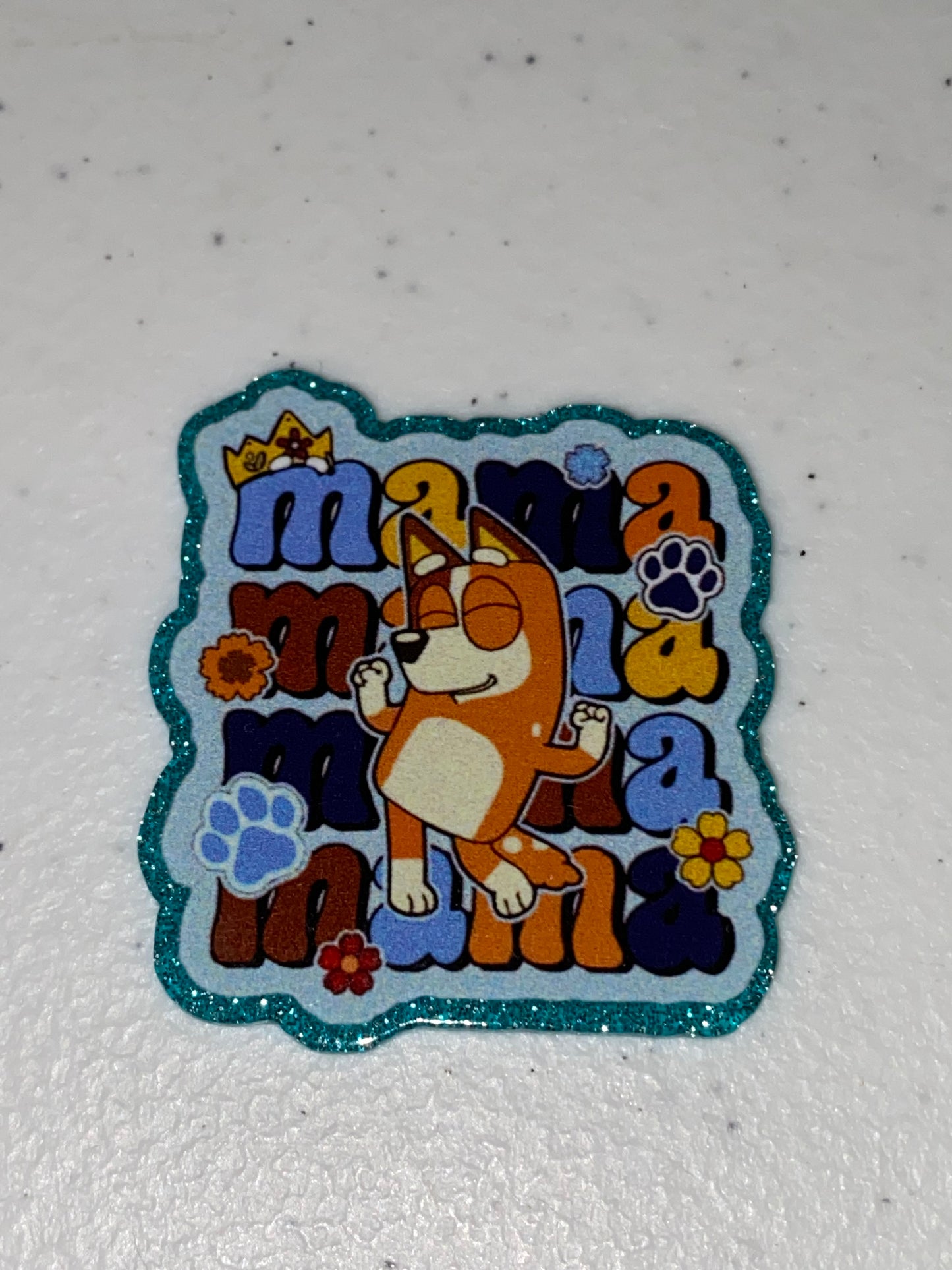 One Sided Character Glitter Acrylics- 1Pc