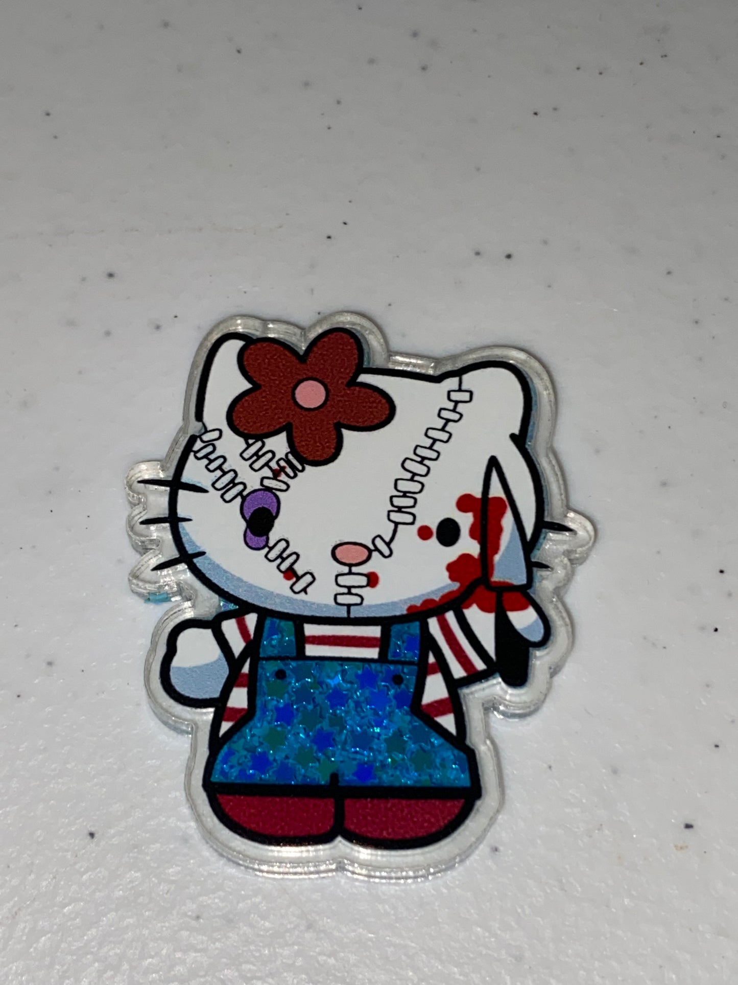 Two Sided Shaker Acrylic Charms- 1Pc