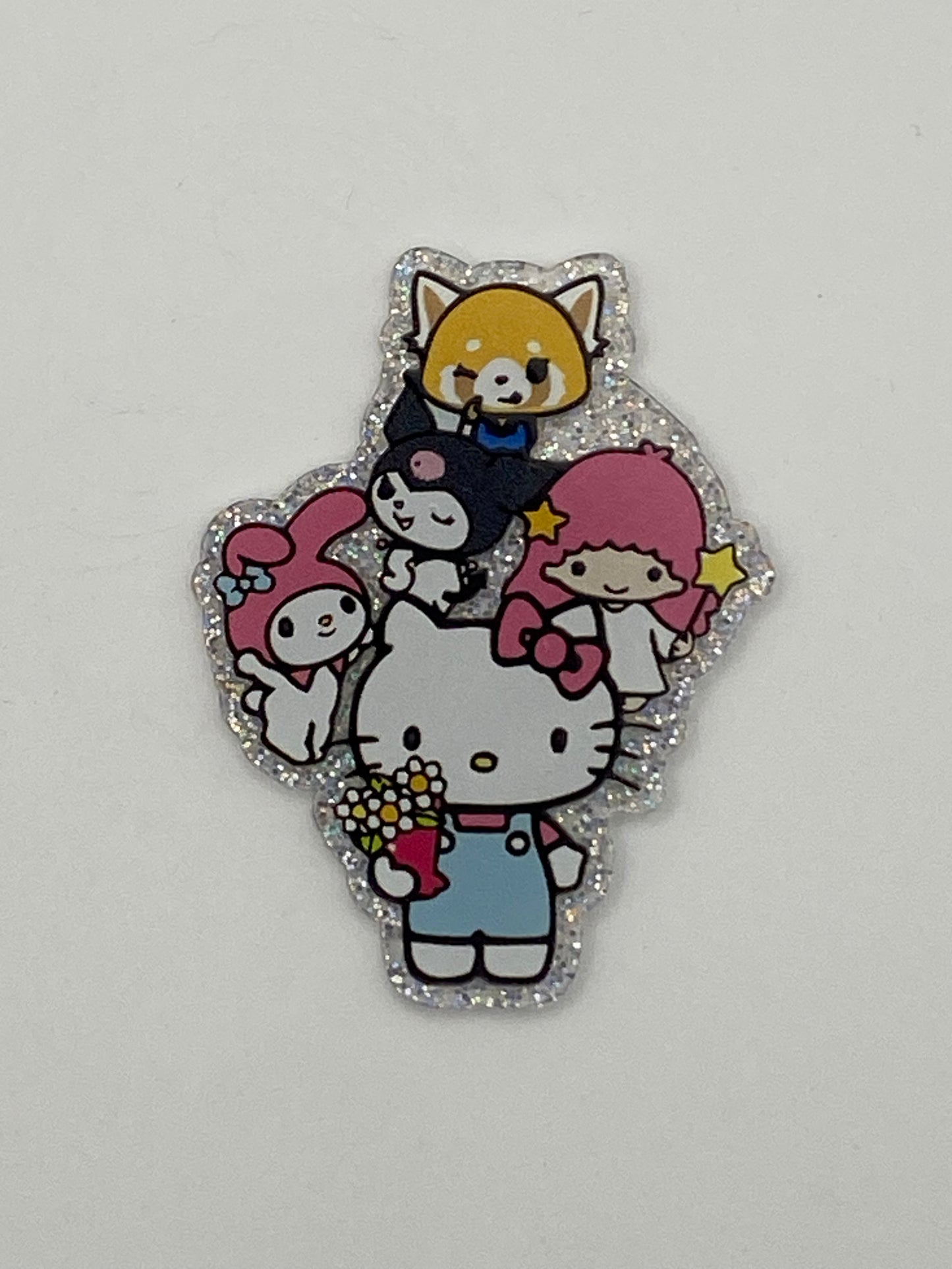 One Sided Character Glitter Acrylics- 1Pc