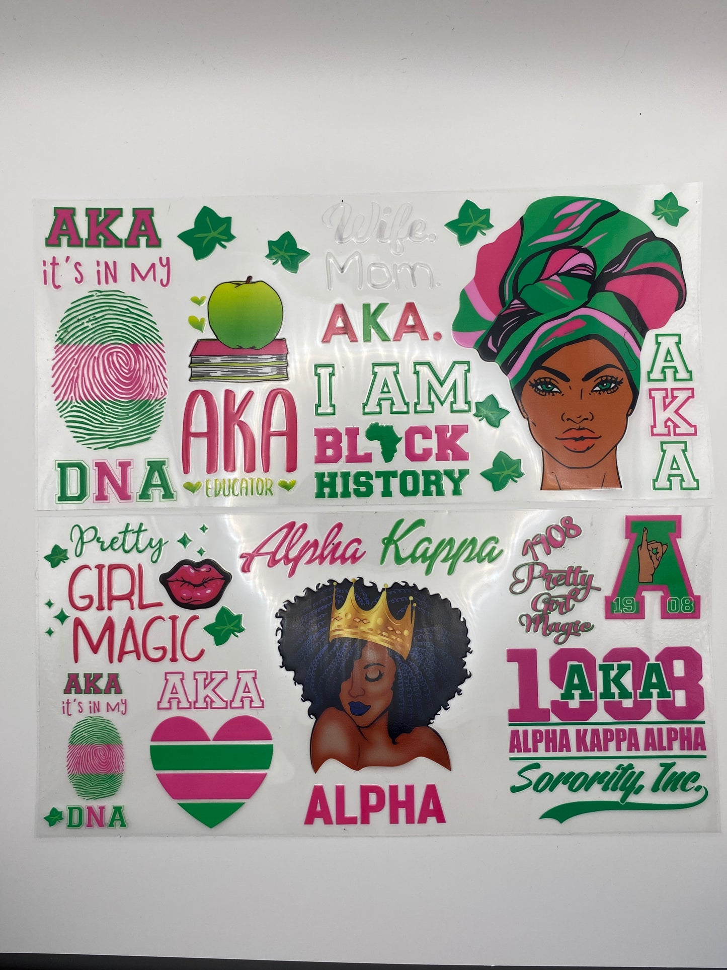 Sorority Sisters Unite- Pen & 16oz Cup Wraps UV DTF