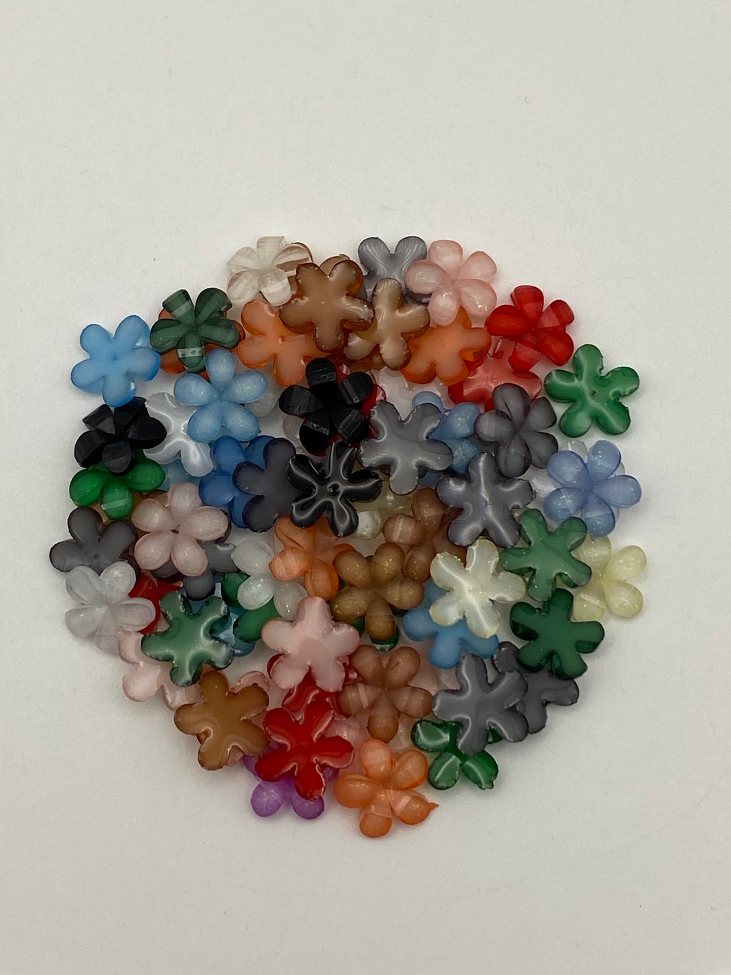 Acrylic Flower Nail Charms- In Various Styles