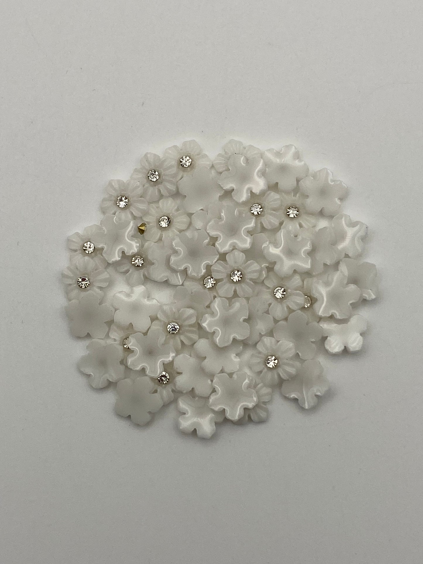 Acrylic Flower Nail Charms- In Various Styles