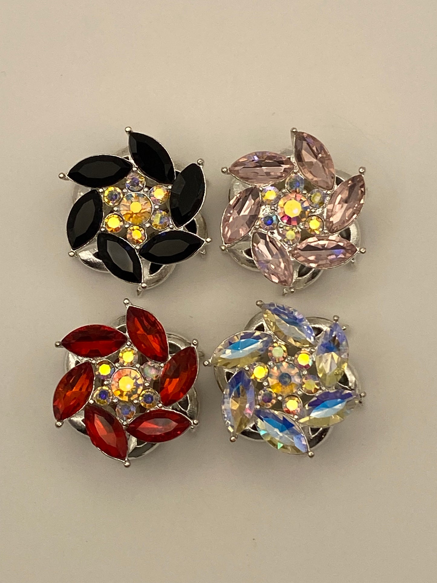 Fancy Beads W/Rhinestones & Flowers (1Pc)