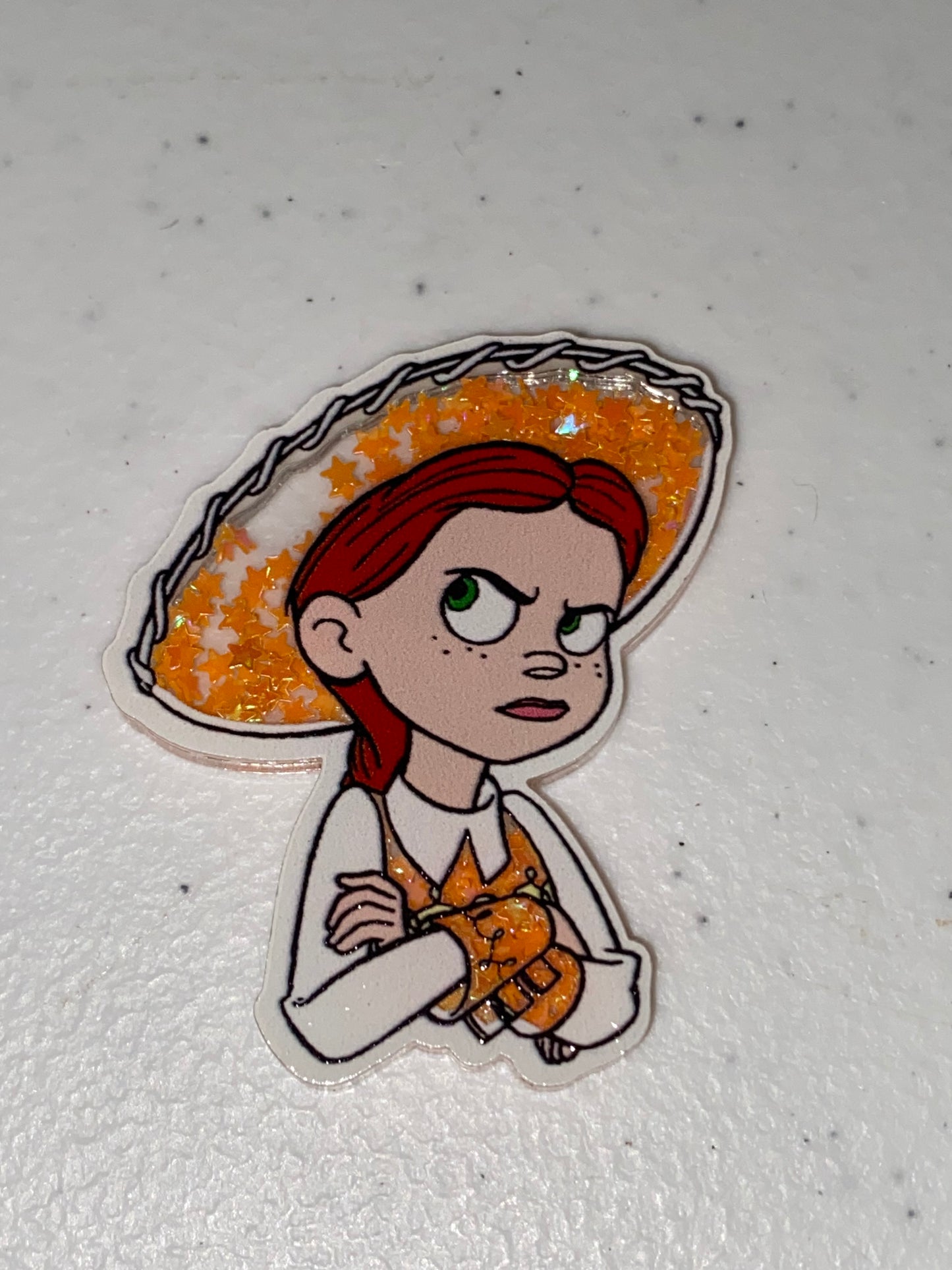Two Sided Shaker Acrylic Charms- 1Pc
