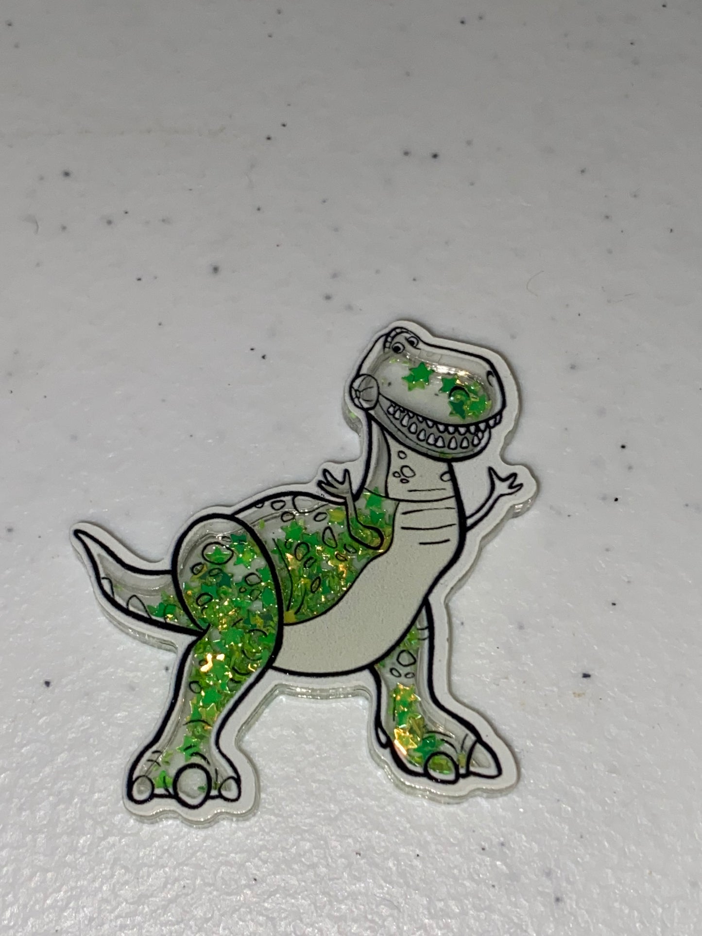 Two Sided Shaker Acrylic Charms- 1Pc