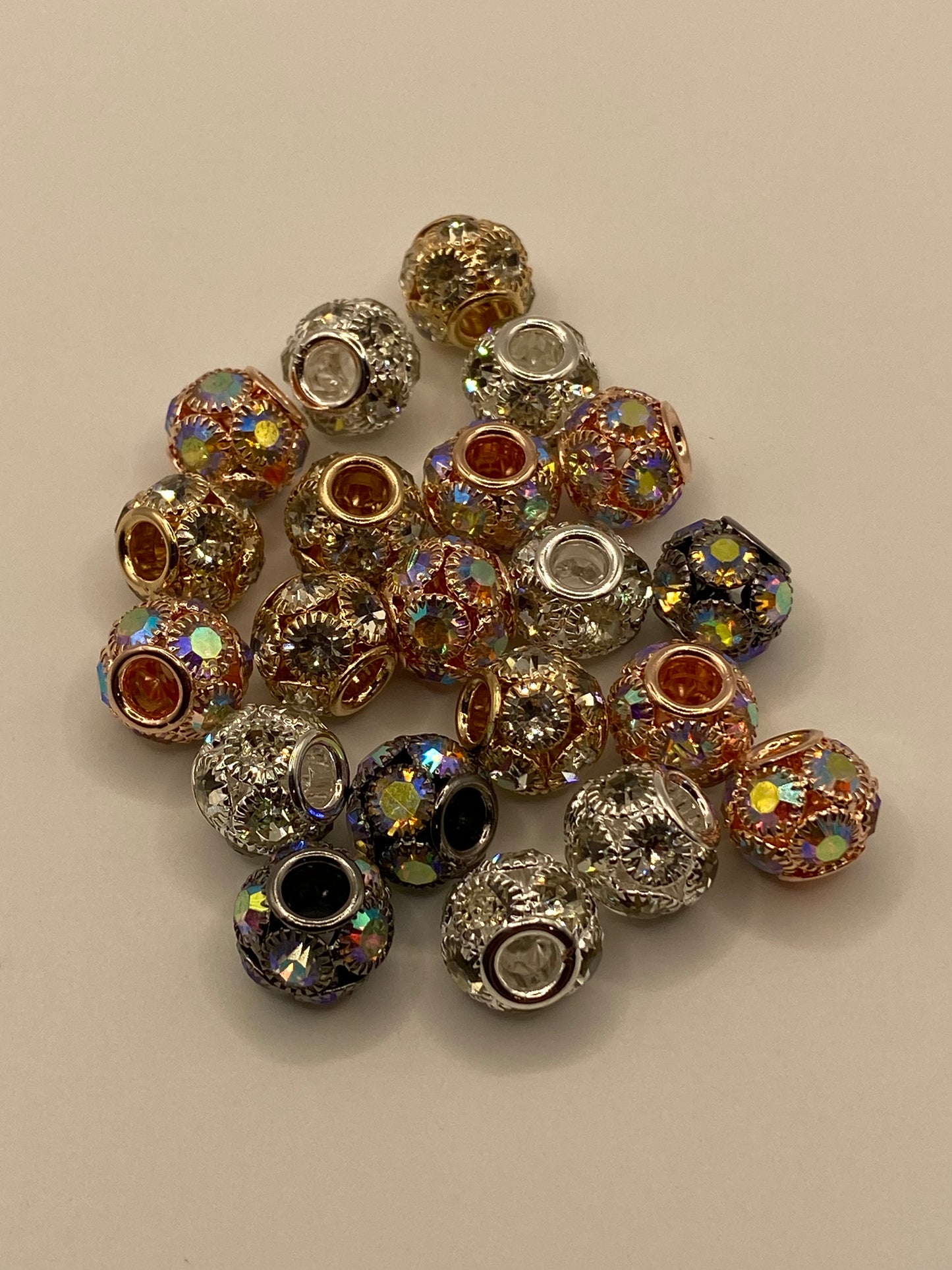 Metal Rhinestone Crowns And Spacers