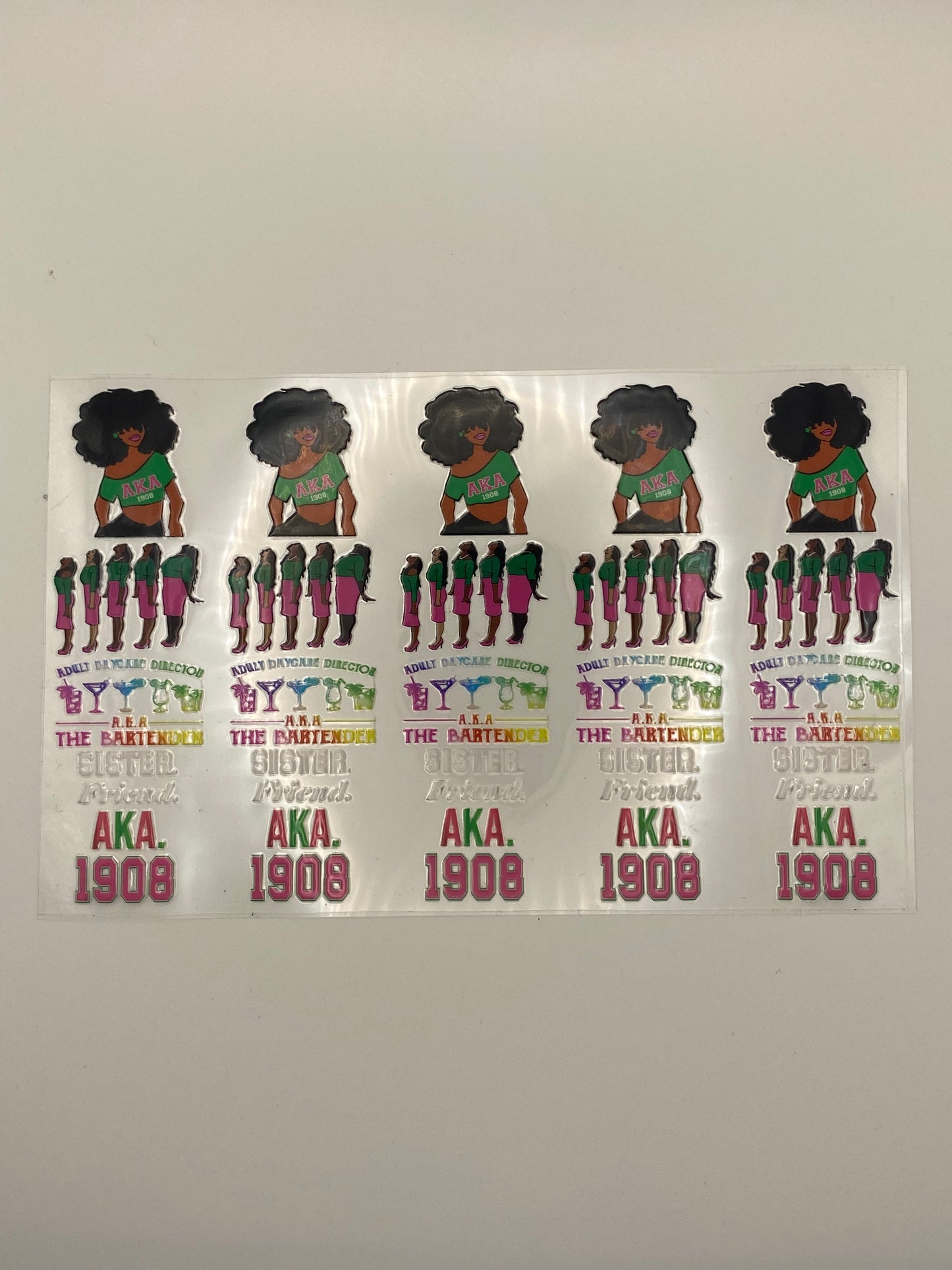 Sorority Sisters Unite- Pen & 16oz Cup Wraps UV DTF